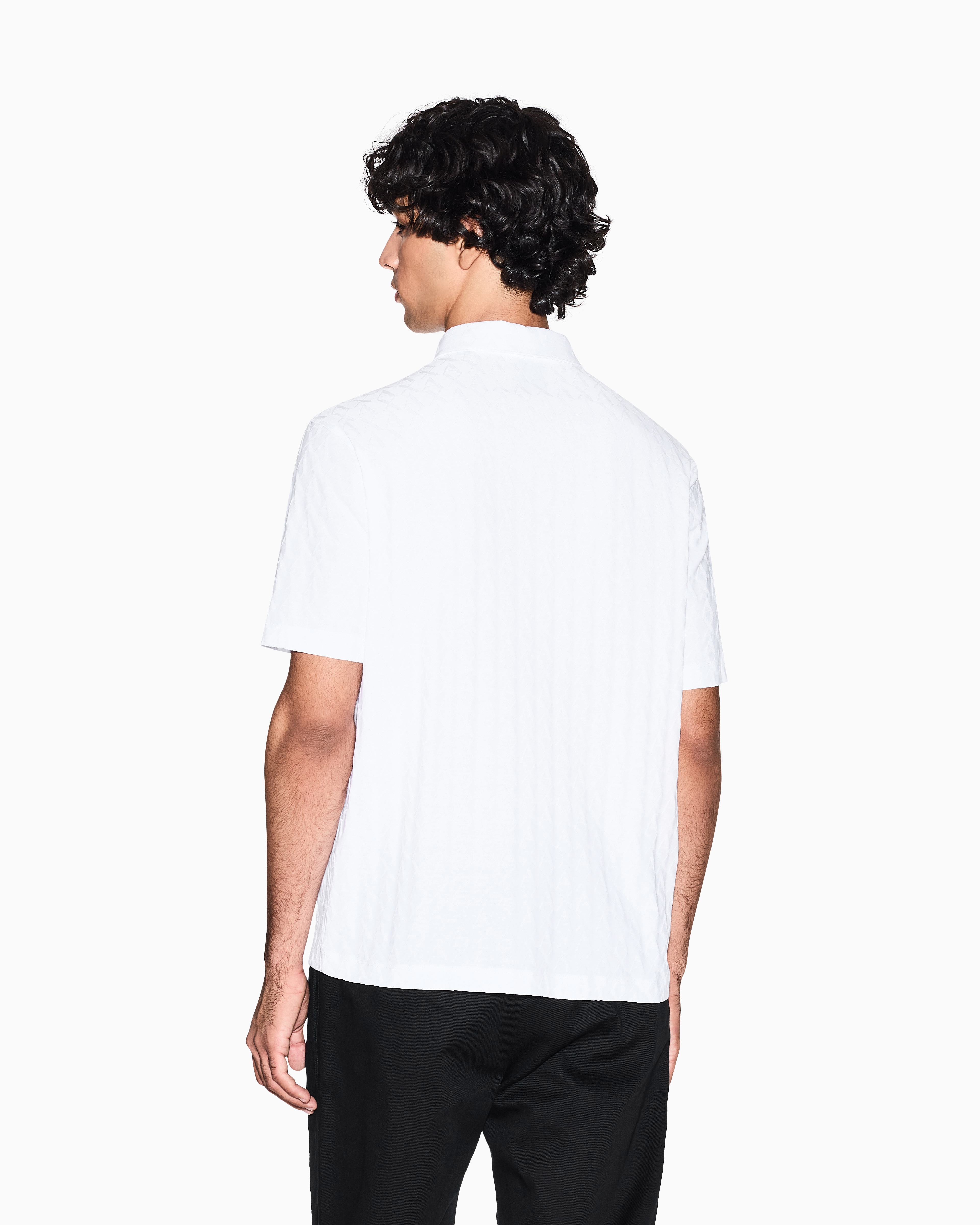 Armani Exchange - Regular fit polo shirt mercerised cotton, Man, White, Size:
