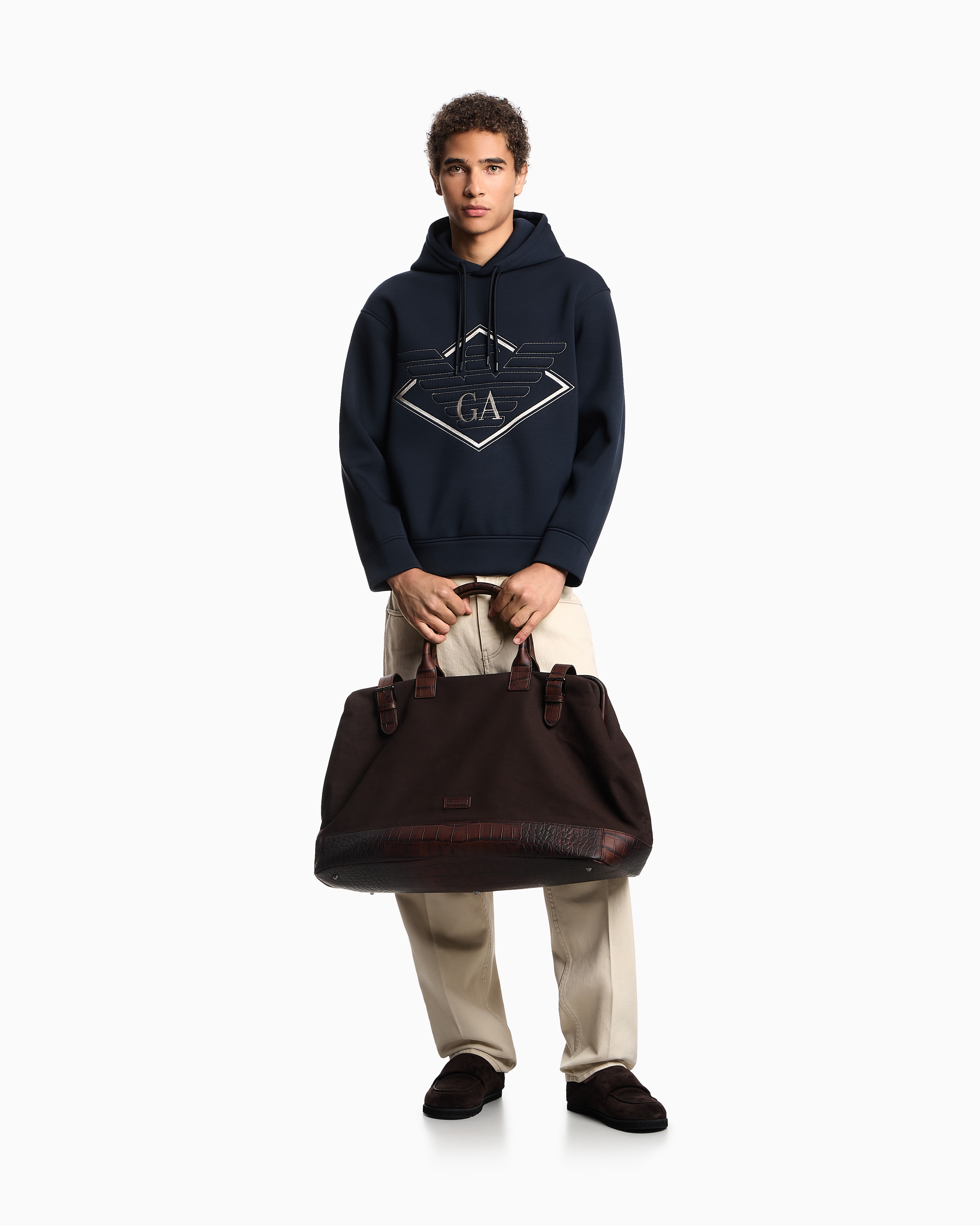 EMPORIO ARMANI▼オーバーサイズリリープリントスウェットシャツ undefined