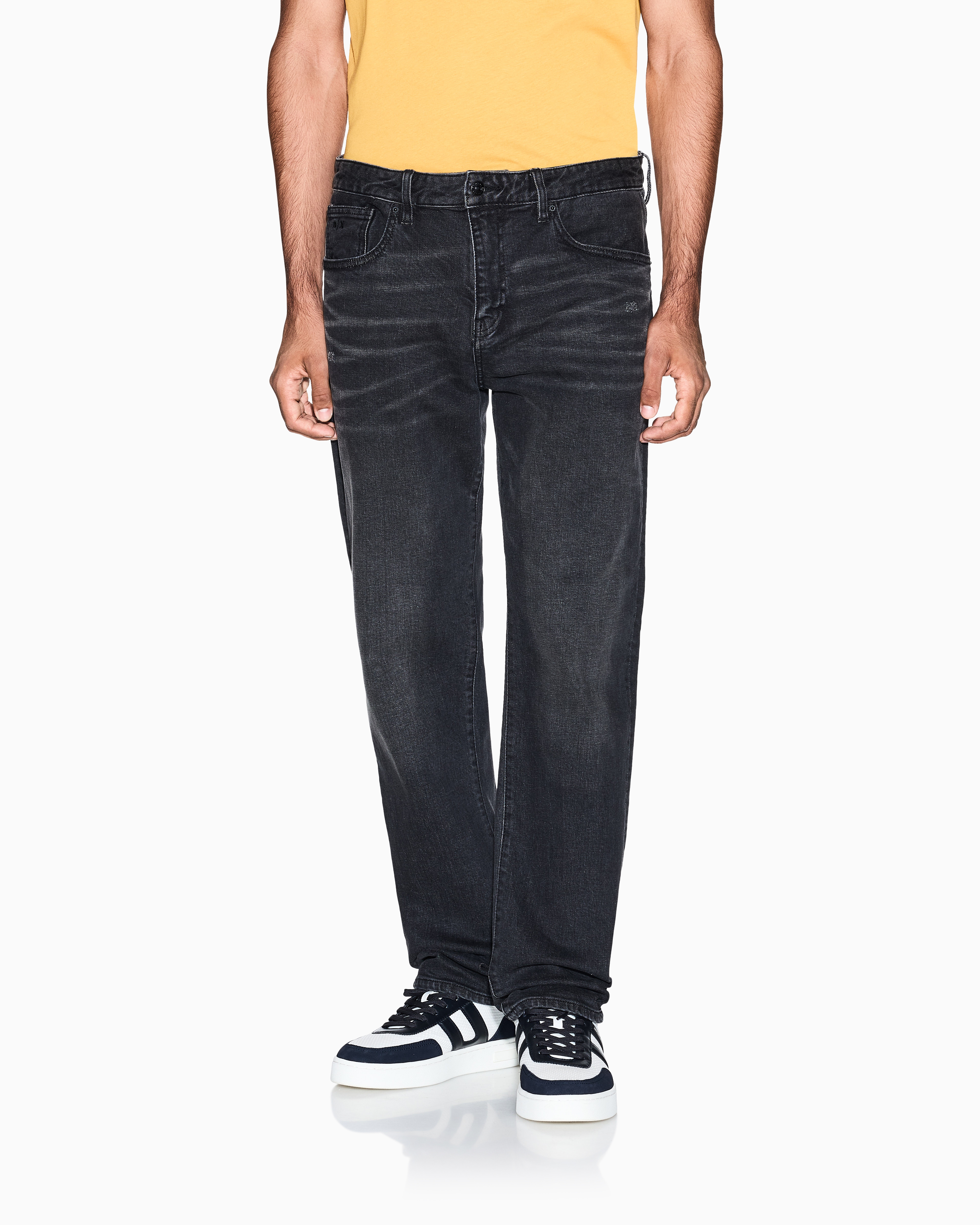 Armani Exchange - Slim-fit denim jeans, Man, Grey, Size: 33_R