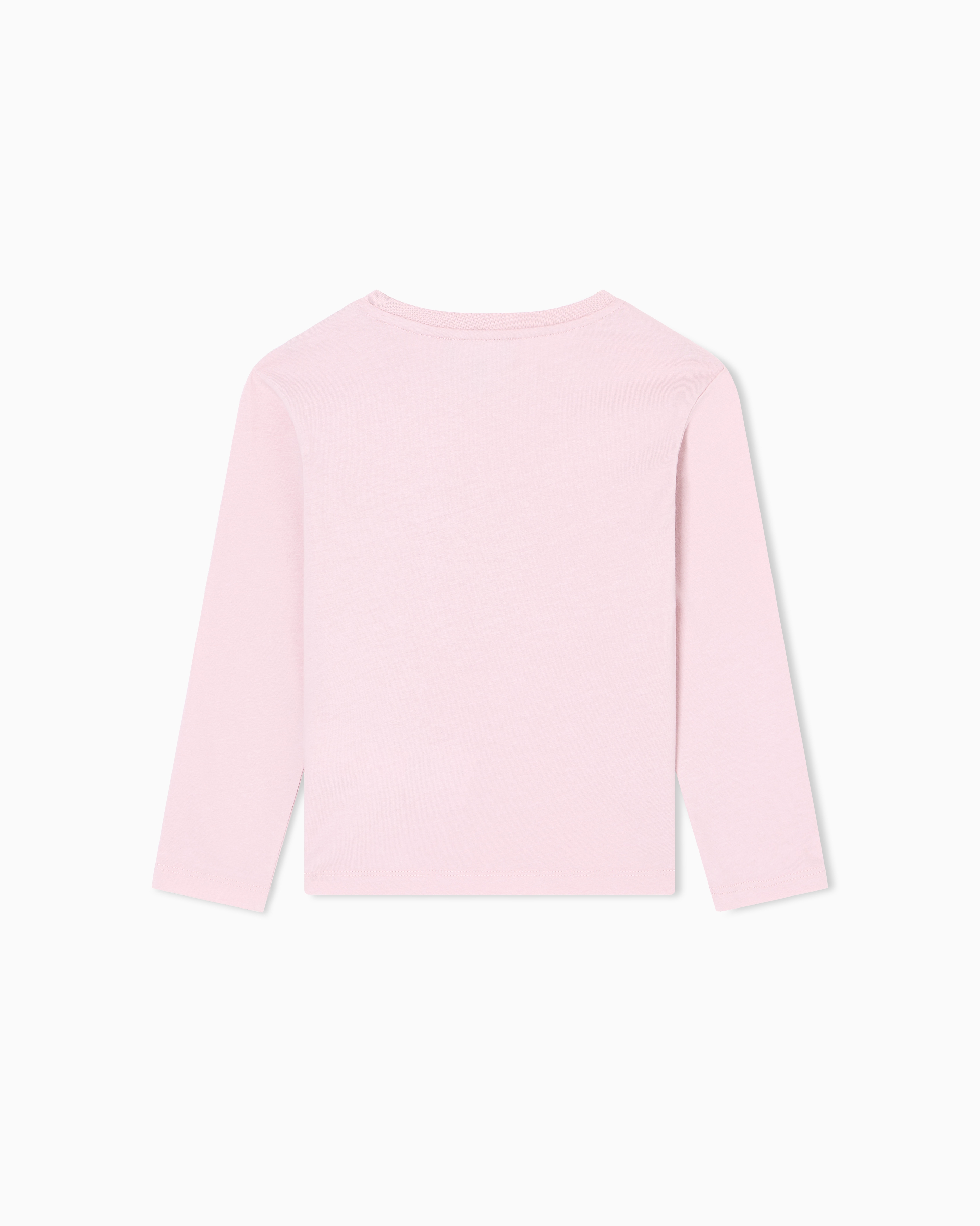 Emporio Armani - ASV forest-print jersey jumper, Girl, Pink, Size: