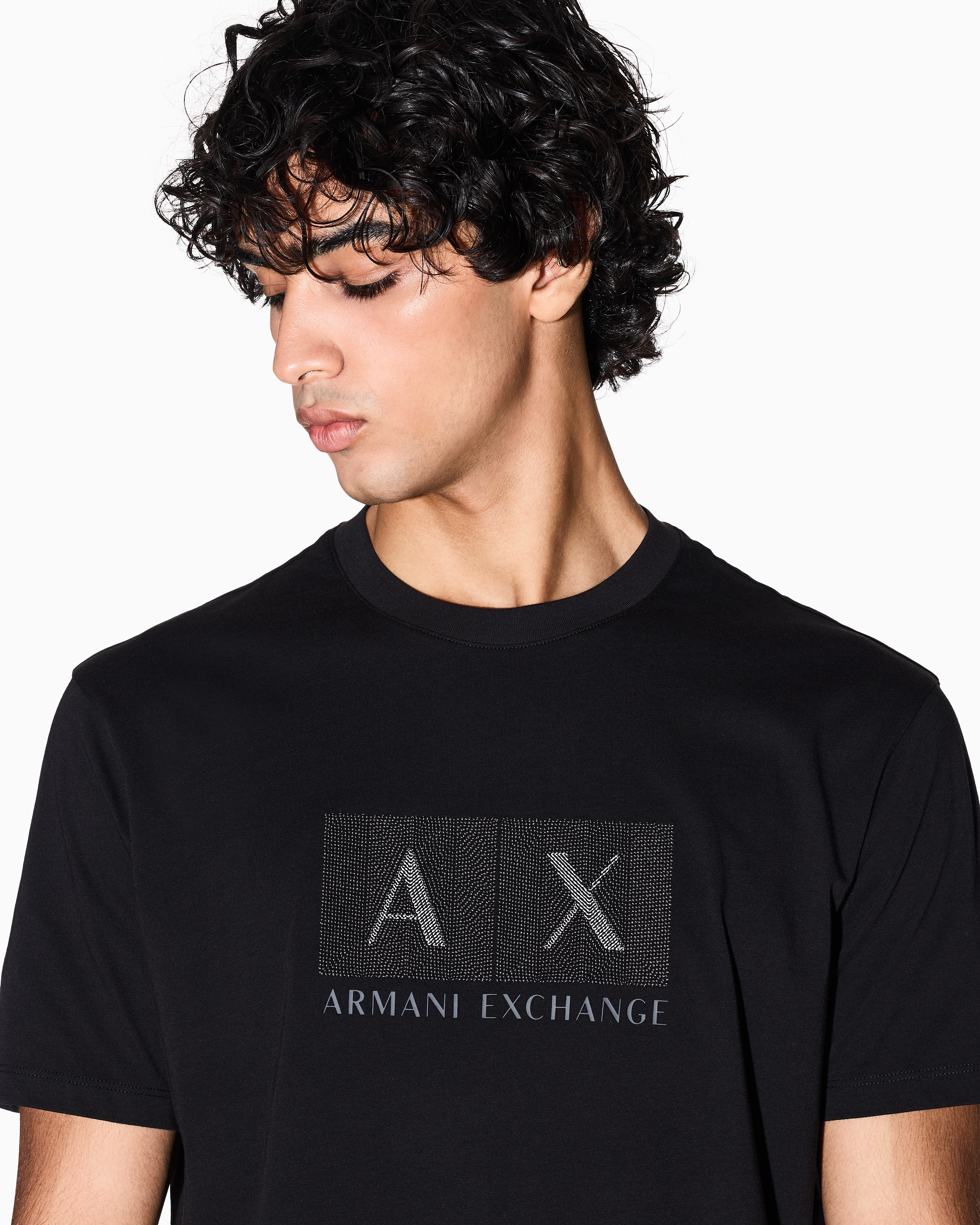 Armani Exchange - Regular Fit T-Shirts, Man, Black, Size:
