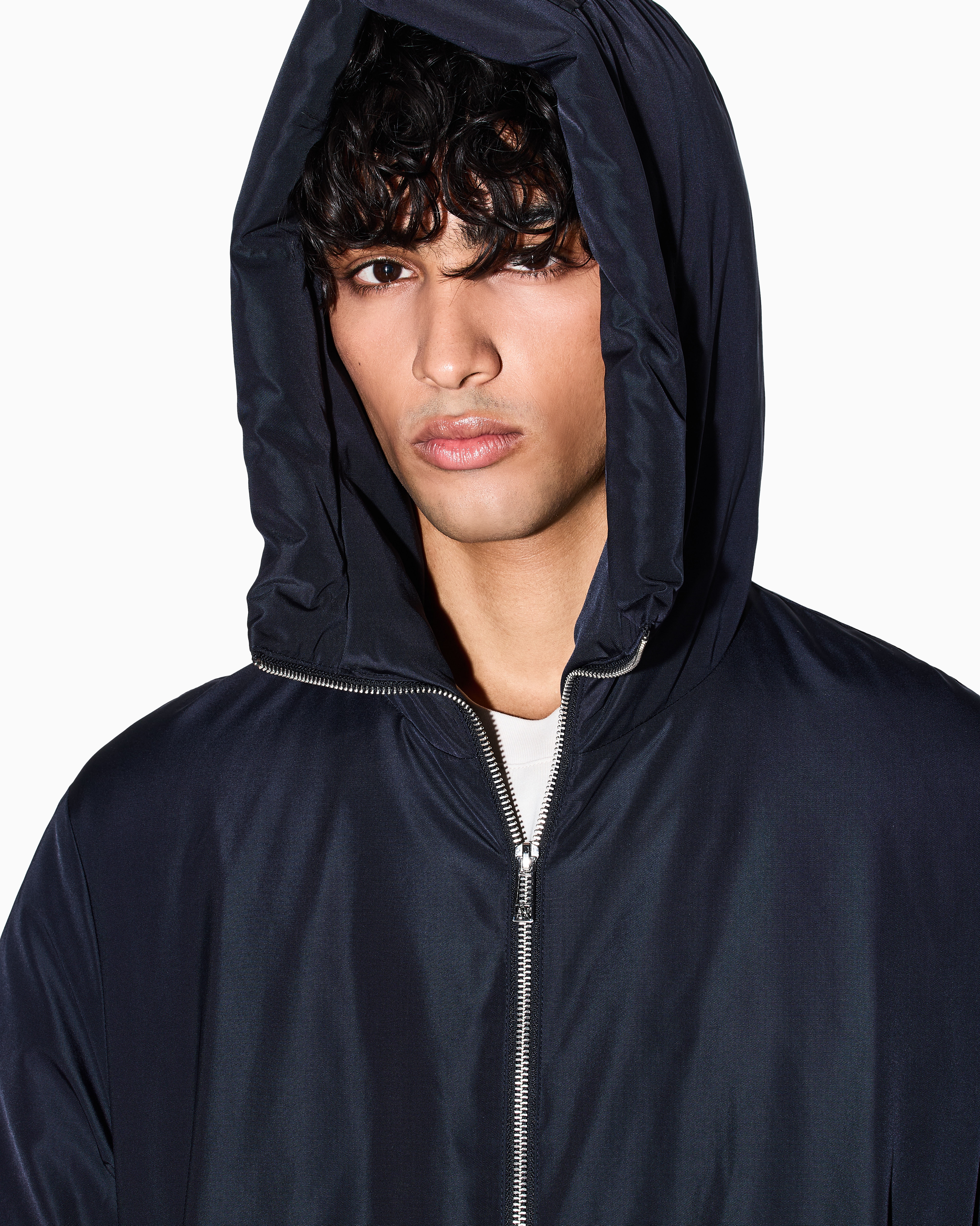Armani Exchange - Parkas, Man, Navy Blue, Size: