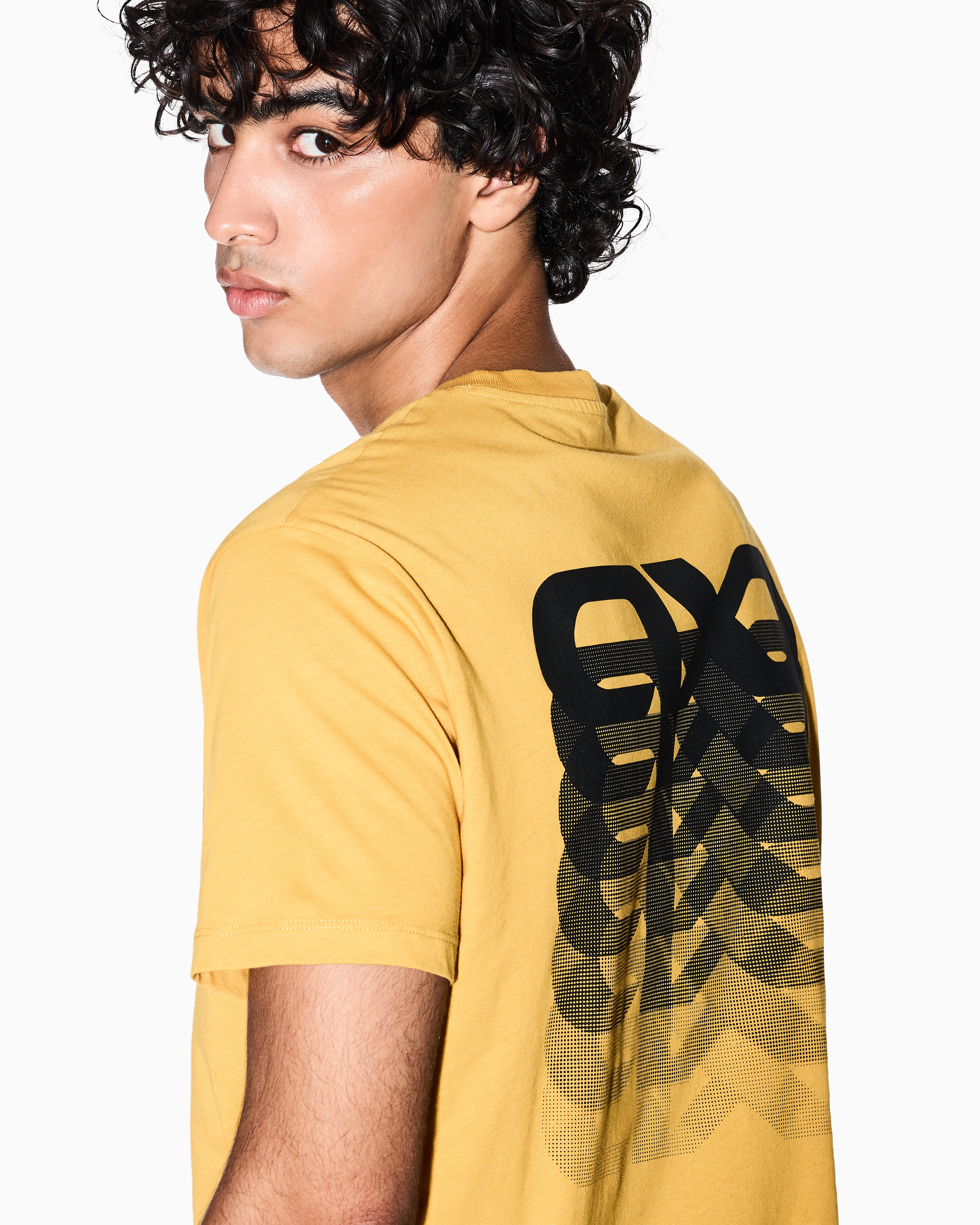 Armani Exchange - Regular Fit T-Shirts, Man, Yellow, Size: