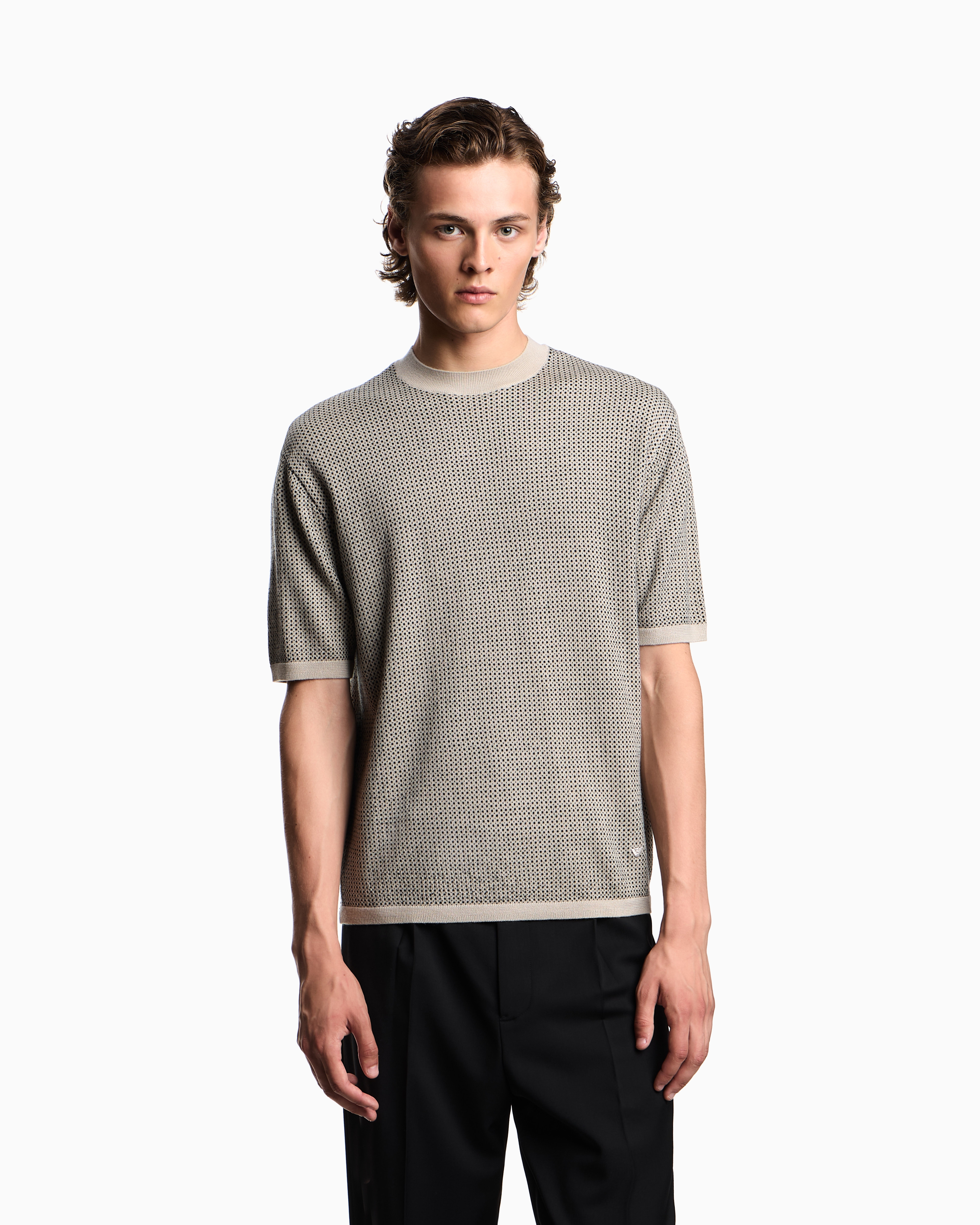 EMPORIO ARMANI マリン パターン レザー ジャケット 131004-46-c.jpg