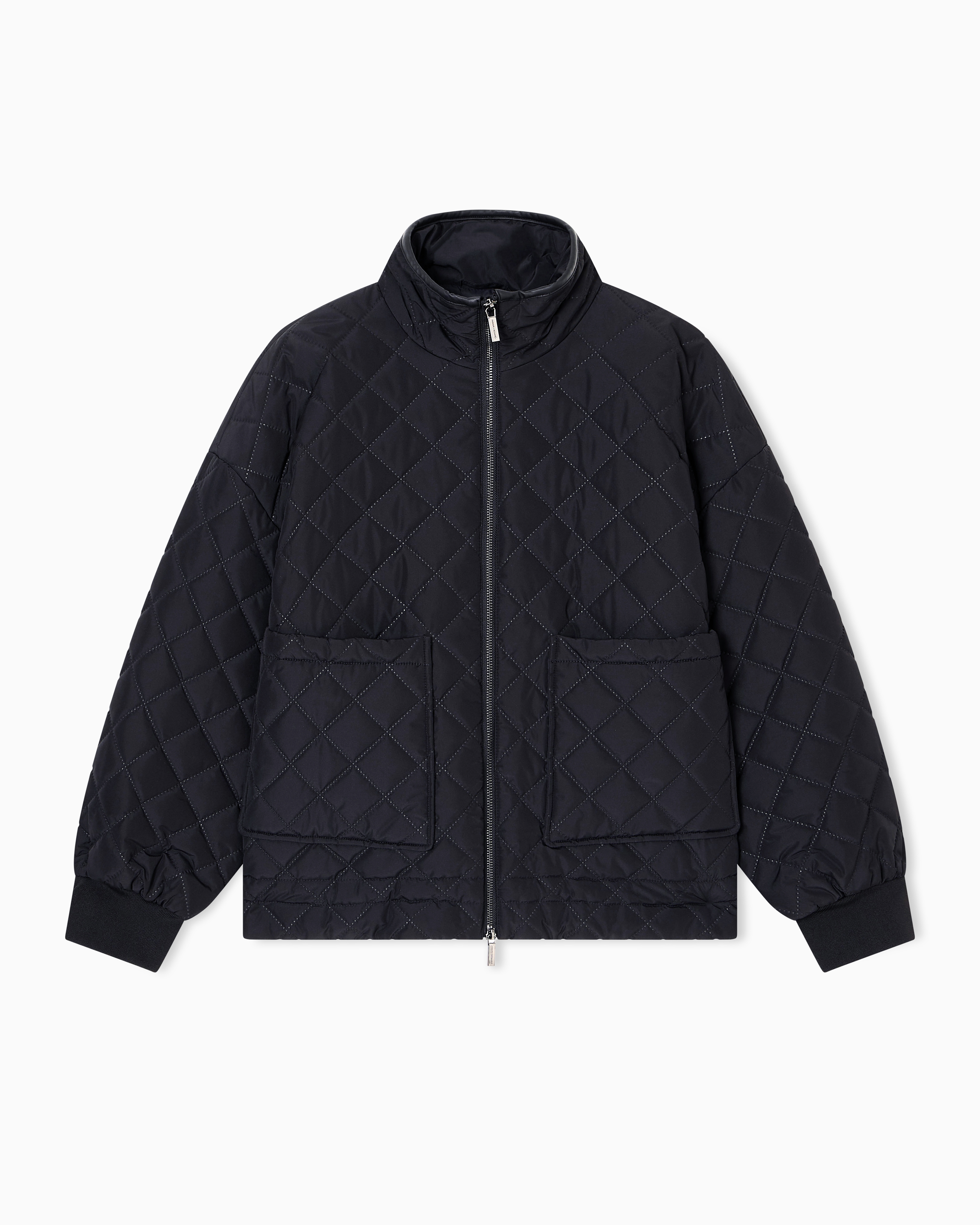 Armani Exchange - Diamond quilted jacket, Woman, Black, Size: