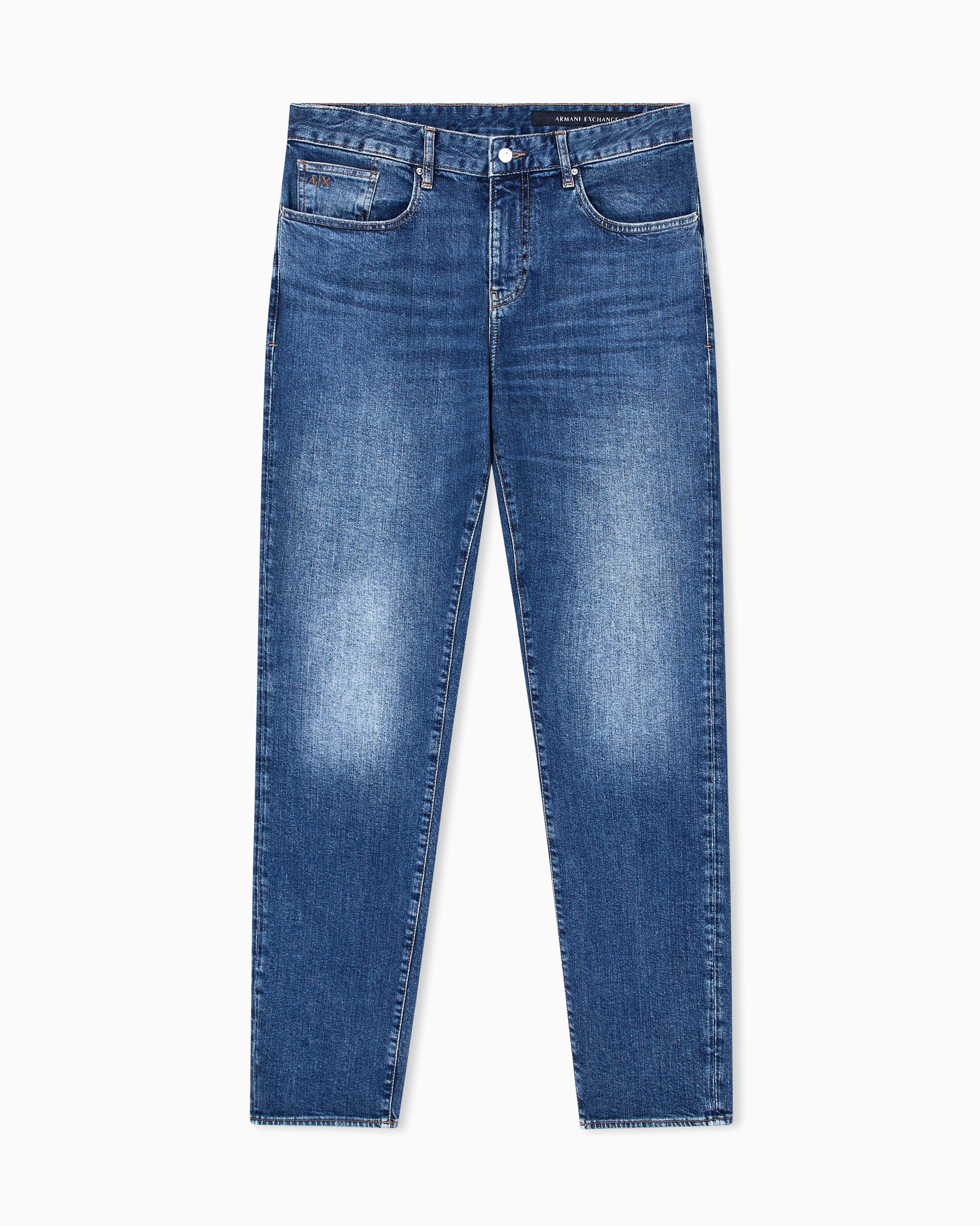 Armani Exchange - Slim fit jeans stretch denim, Man, Blue, Size: