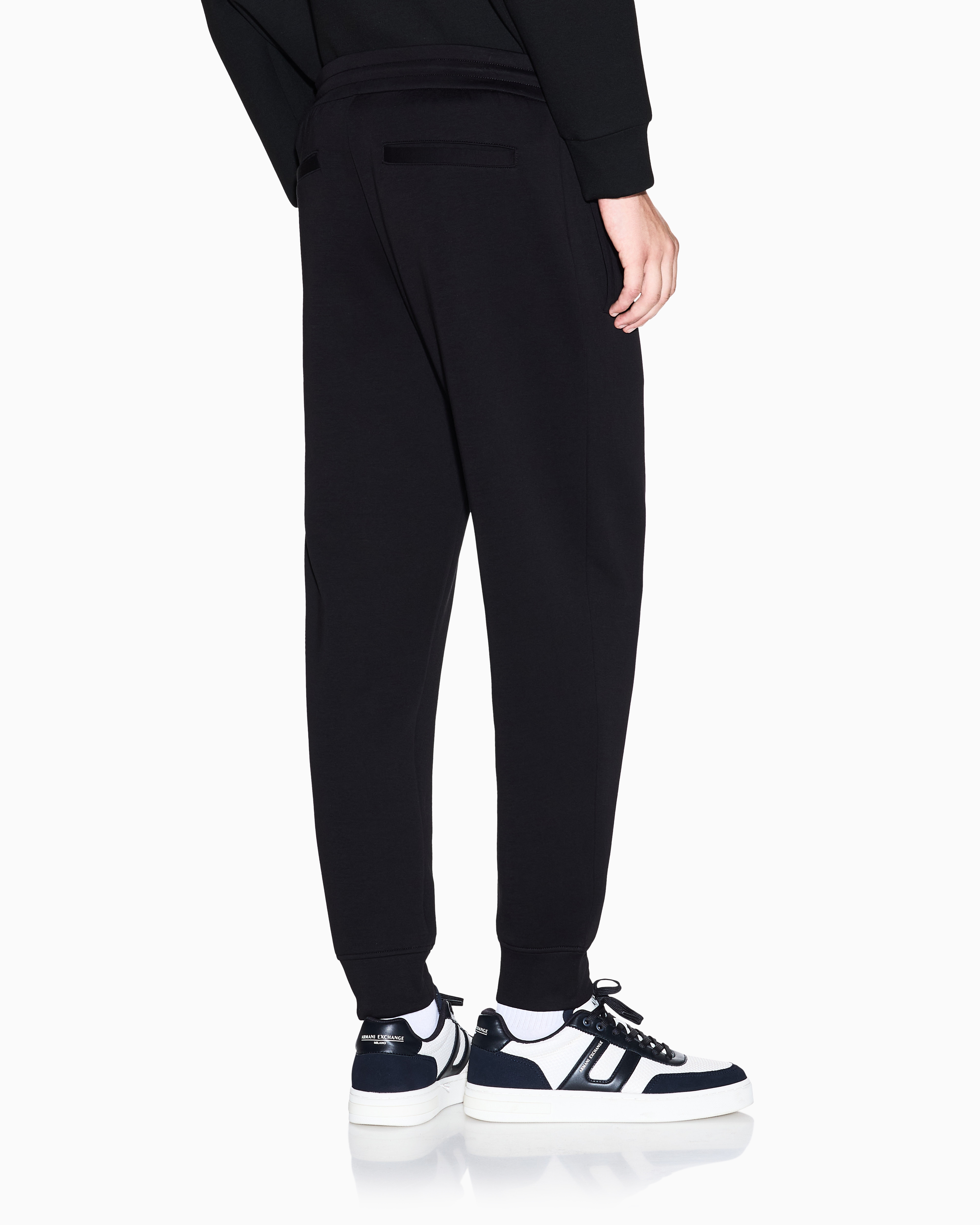 Armani Exchange - Sweatpants, Man, Black, Size: