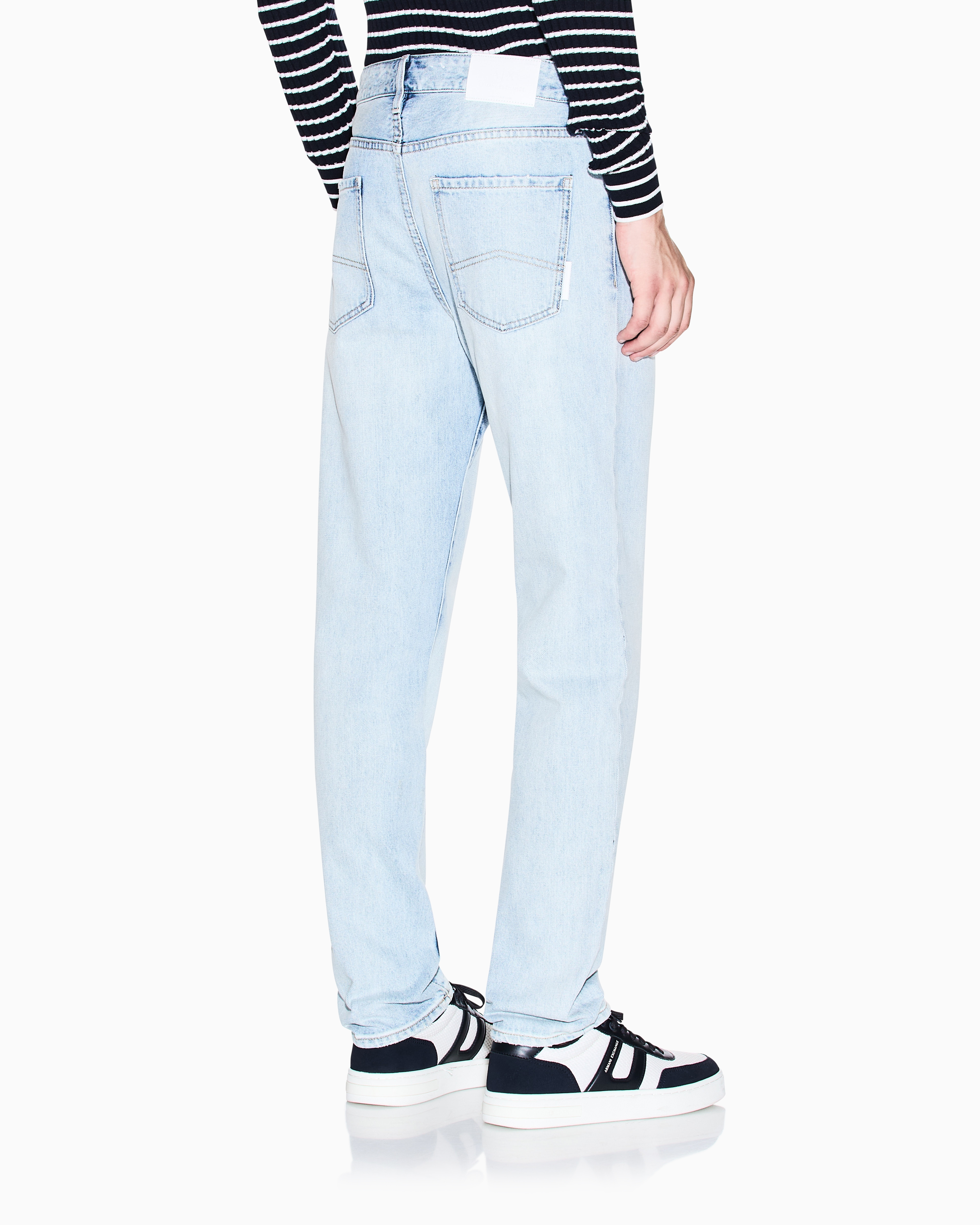 Armani Exchange - Slim-fit denim jeans, Man, Blue, Size: