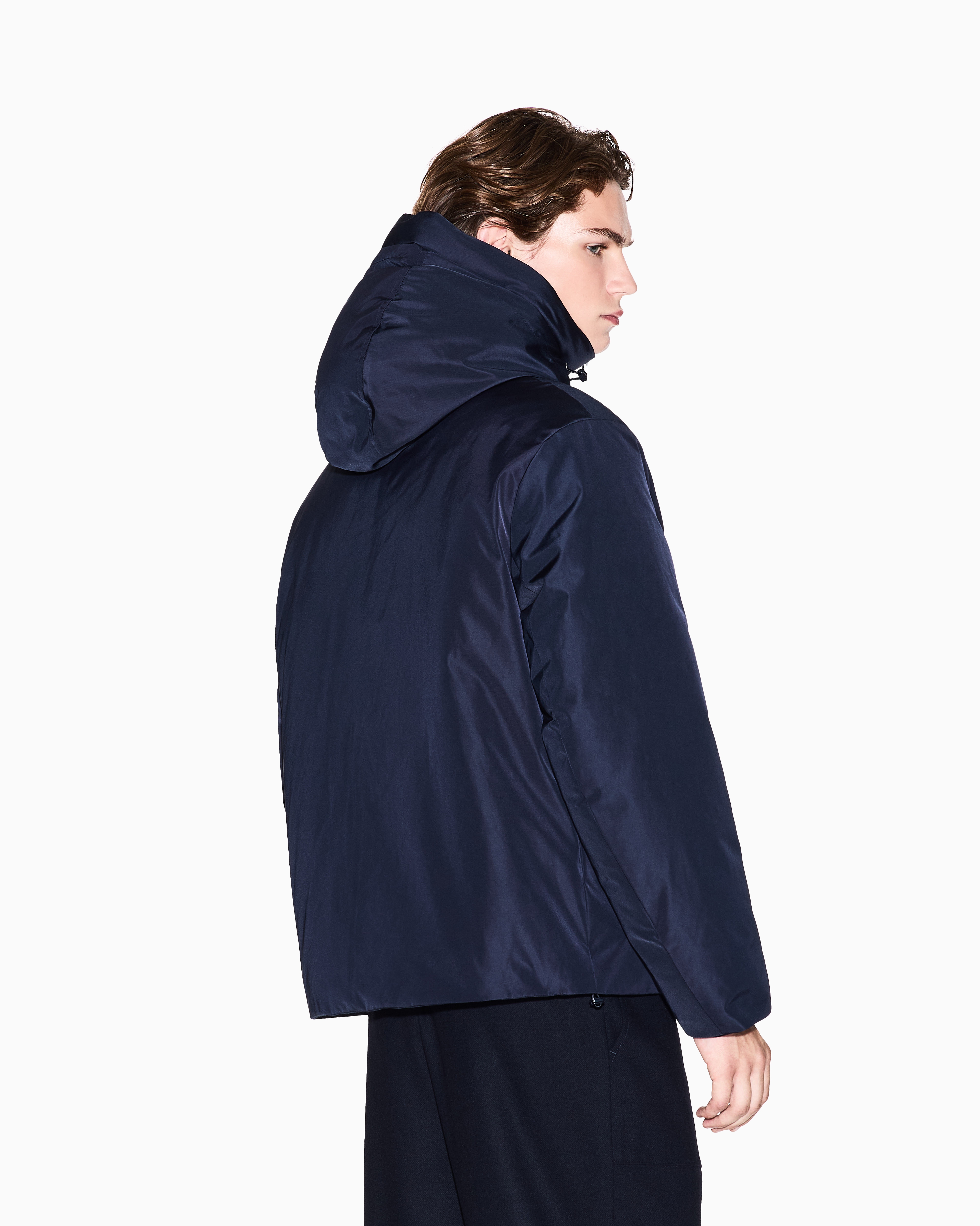 ZIP UP HOODED PUFFER JACKET