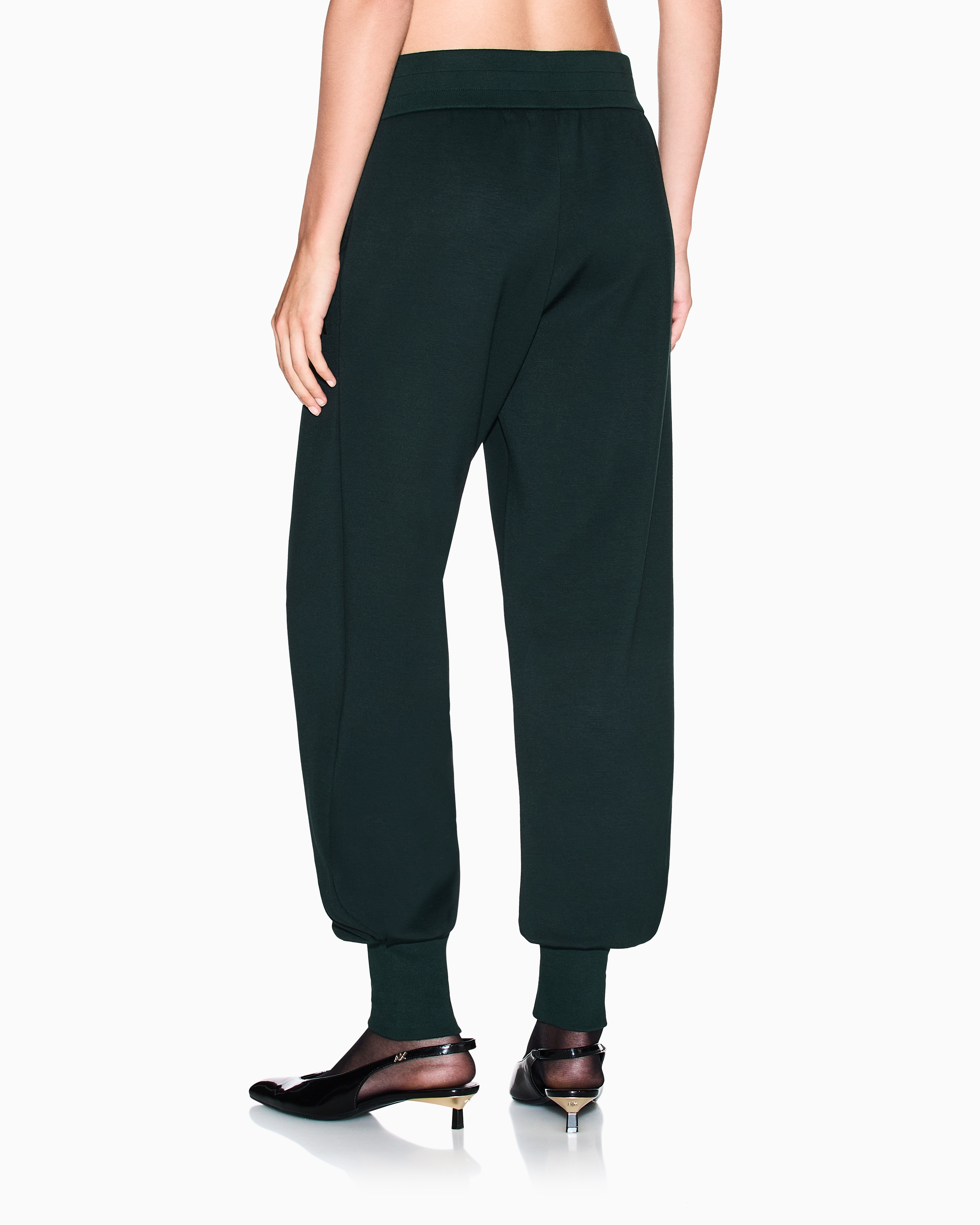 Armani Exchange - Sweatpants, Woman, Green, Size:
