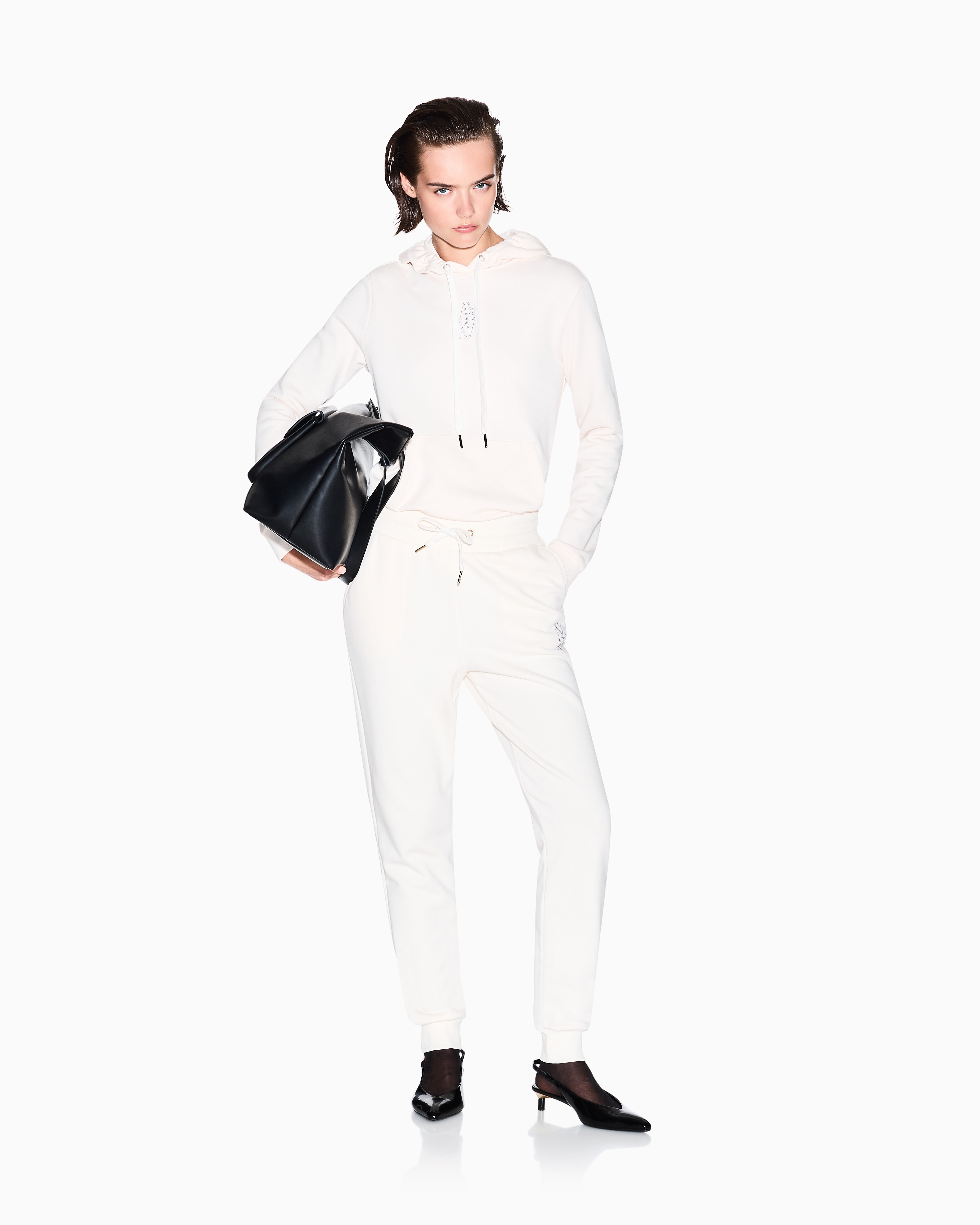 Armani Exchange Hoodies In White