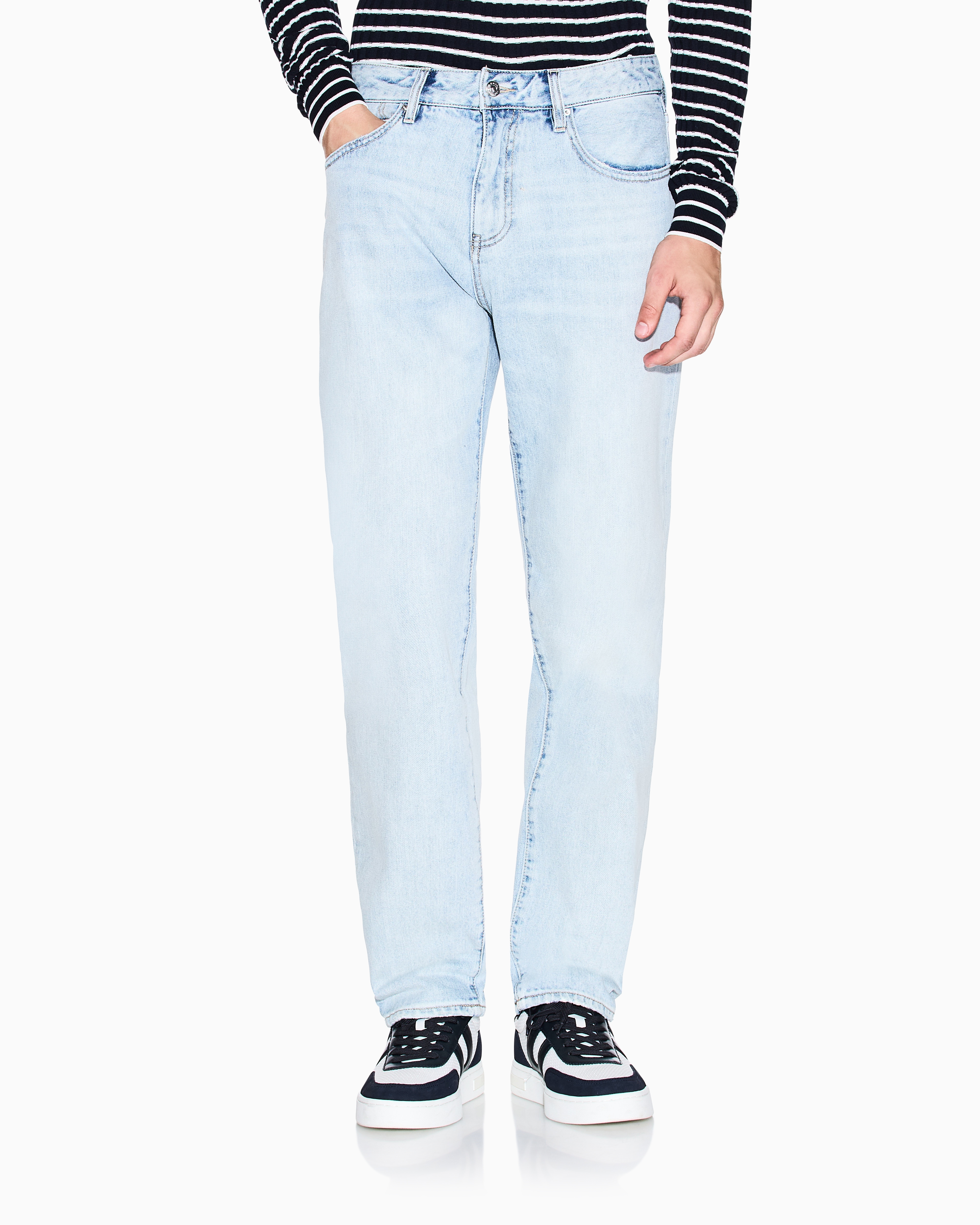Armani Exchange - Slim-fit denim jeans, Man, Blue, Size: