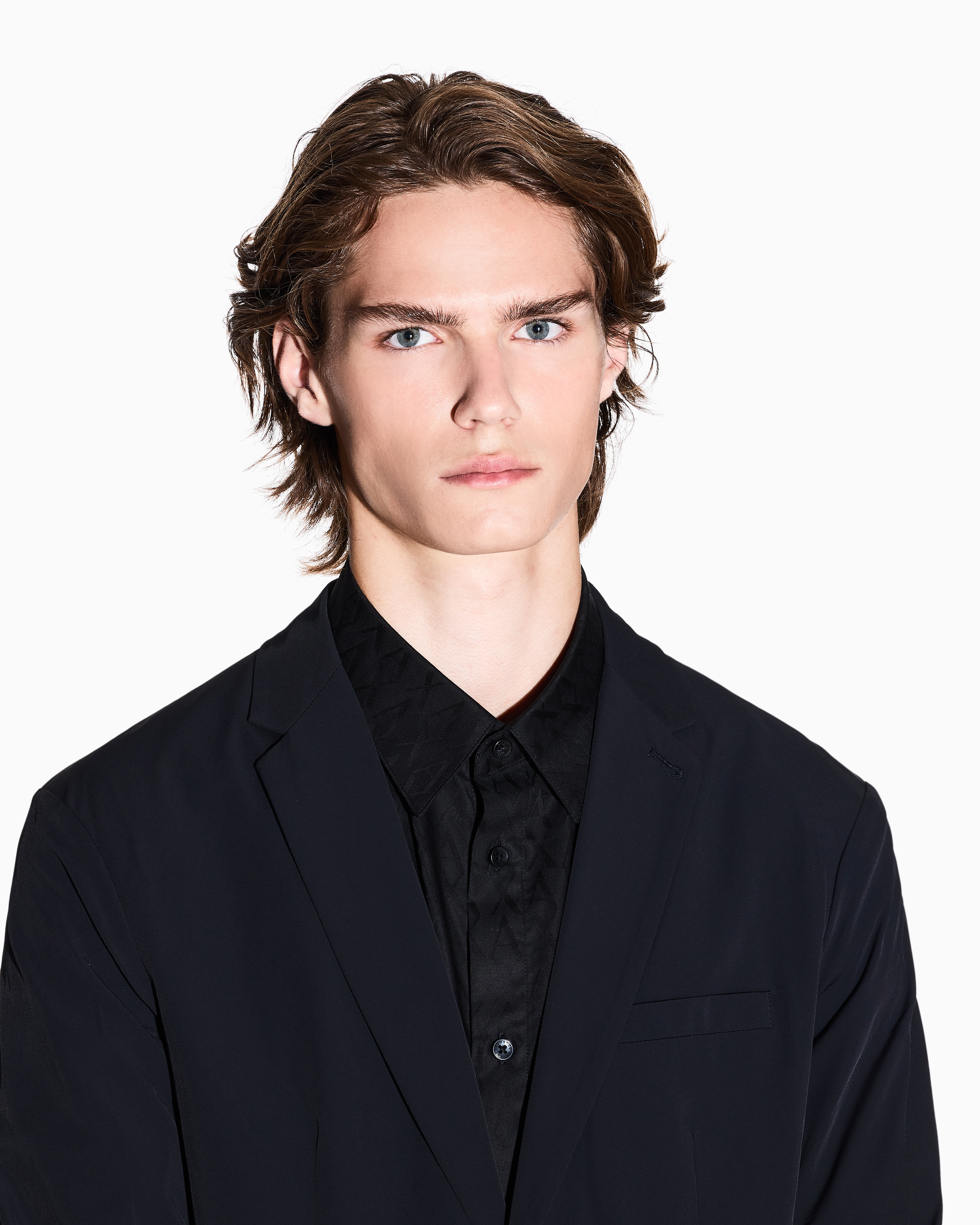 Single-breasted jacket ultra-stretch twill