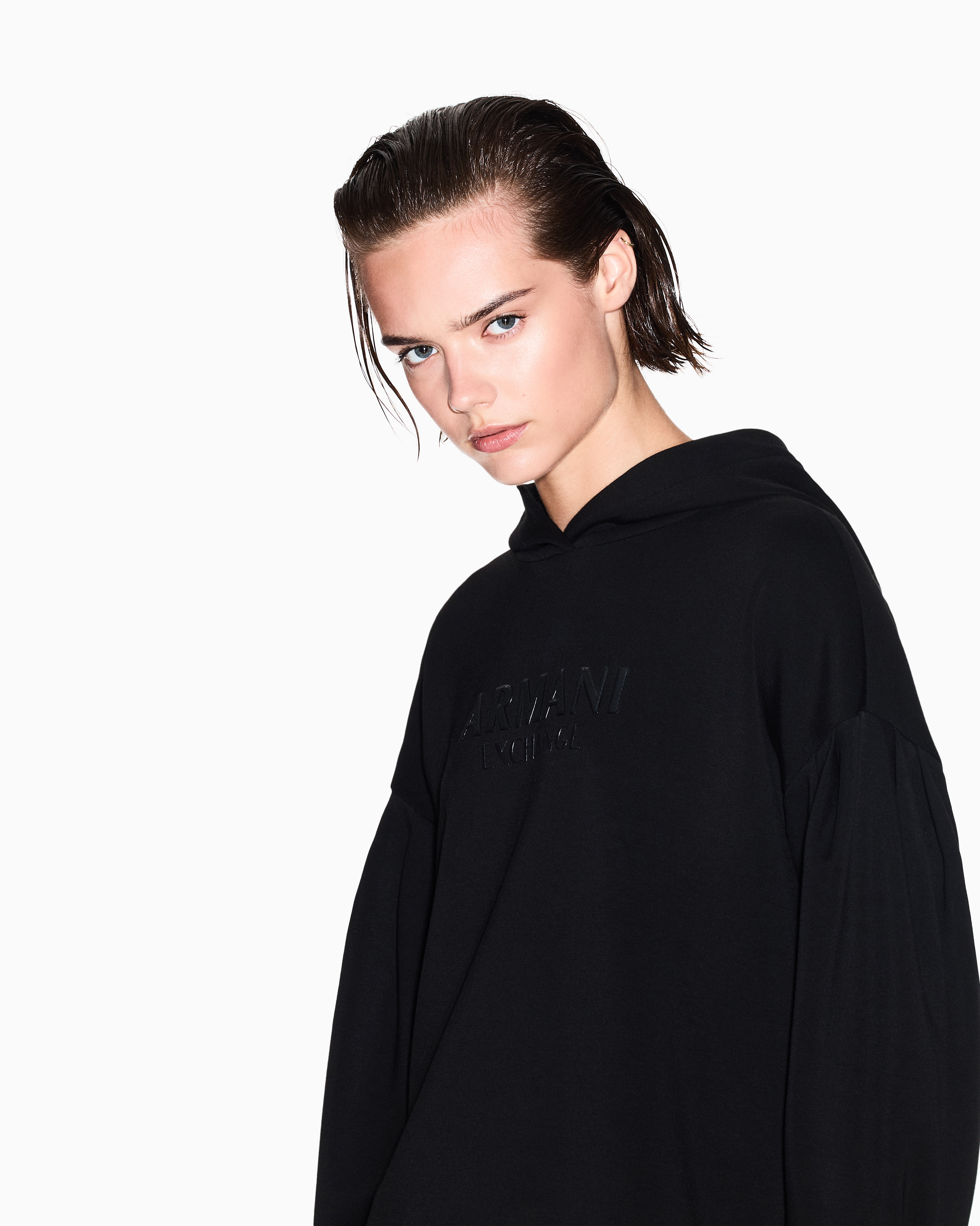 Armani Exchange Hoodies In Black