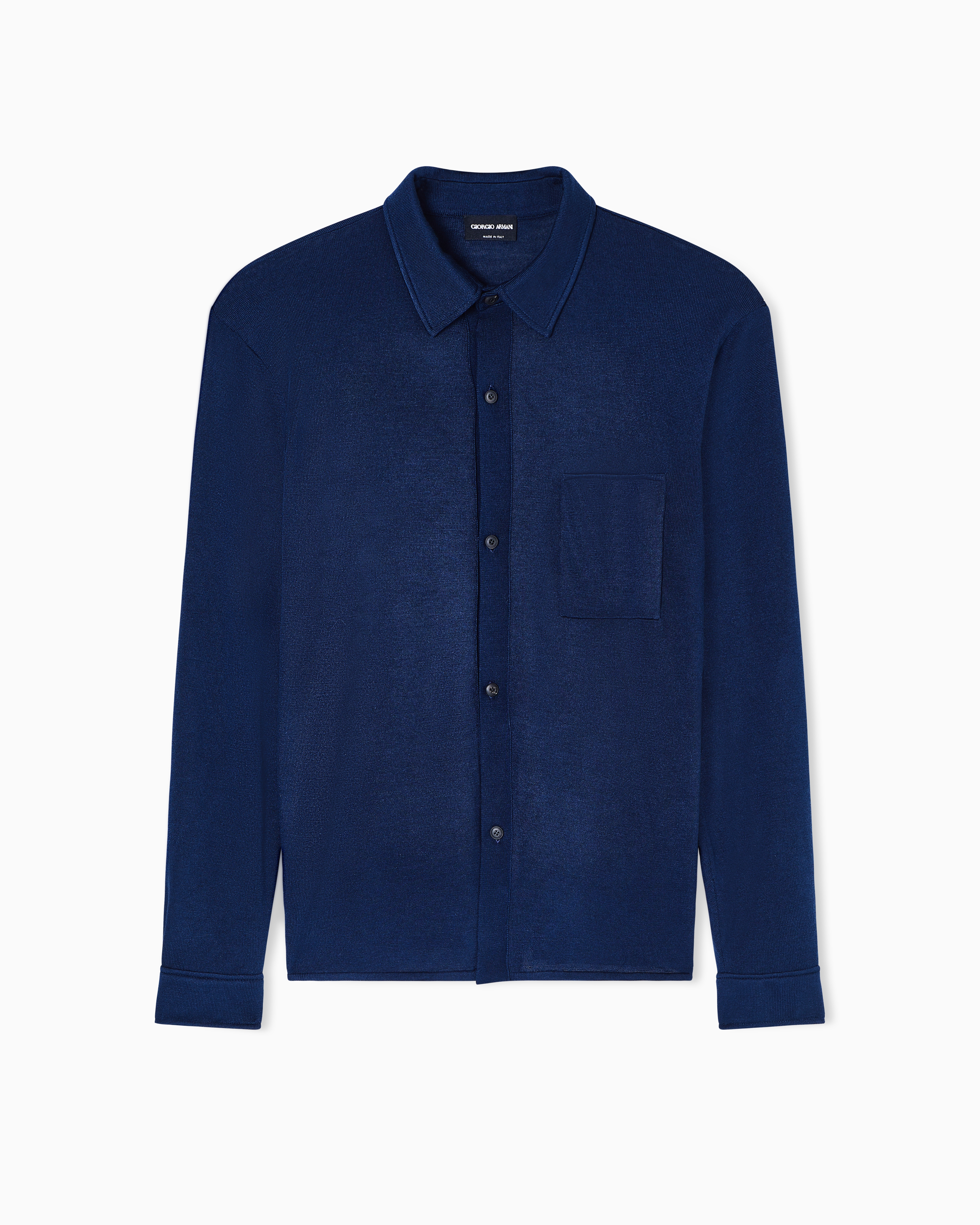 Silk knit shirt | Giorgio Armani US