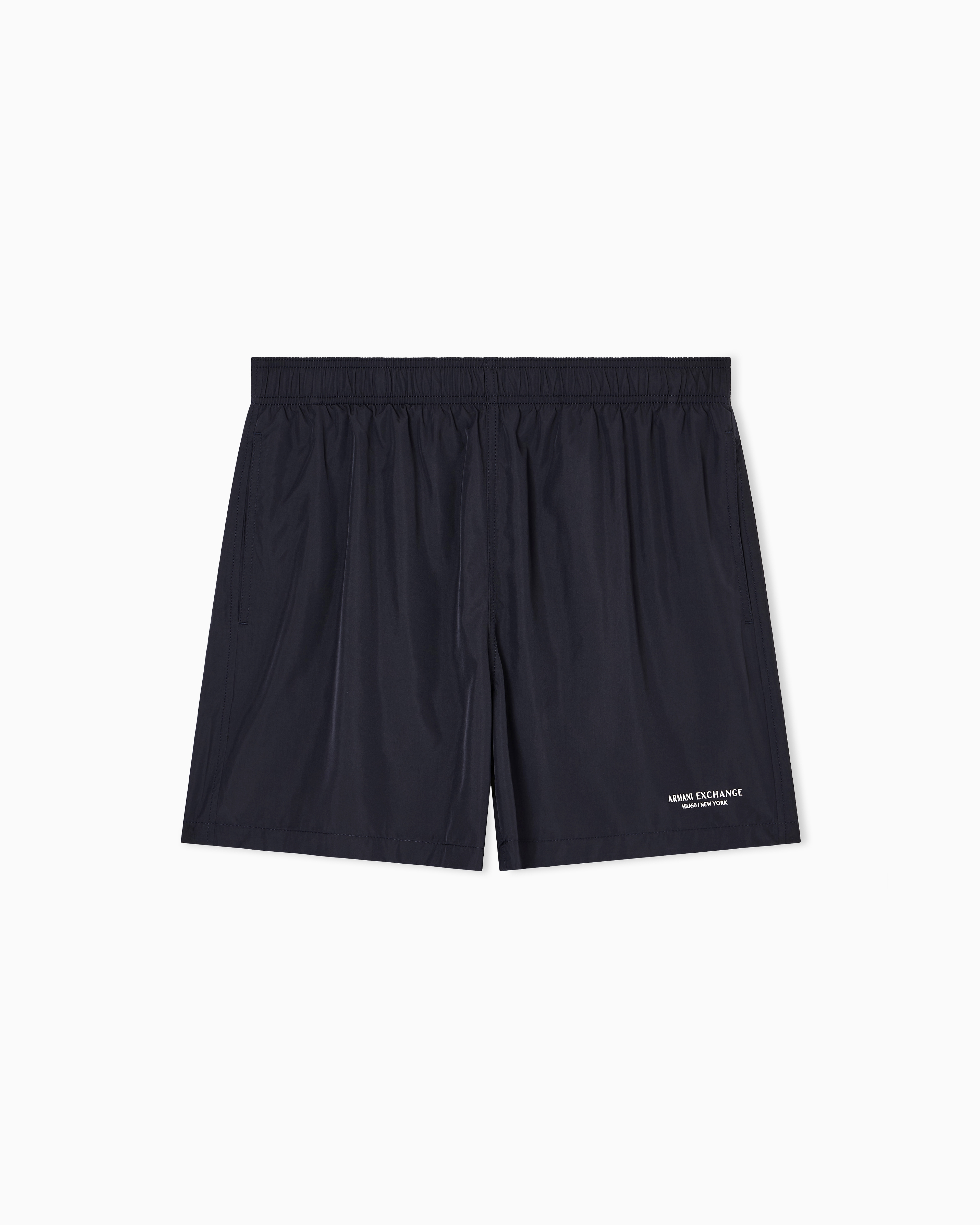Armani Exchange - Boxer costume with logo, Man, Navy Blue, Size: