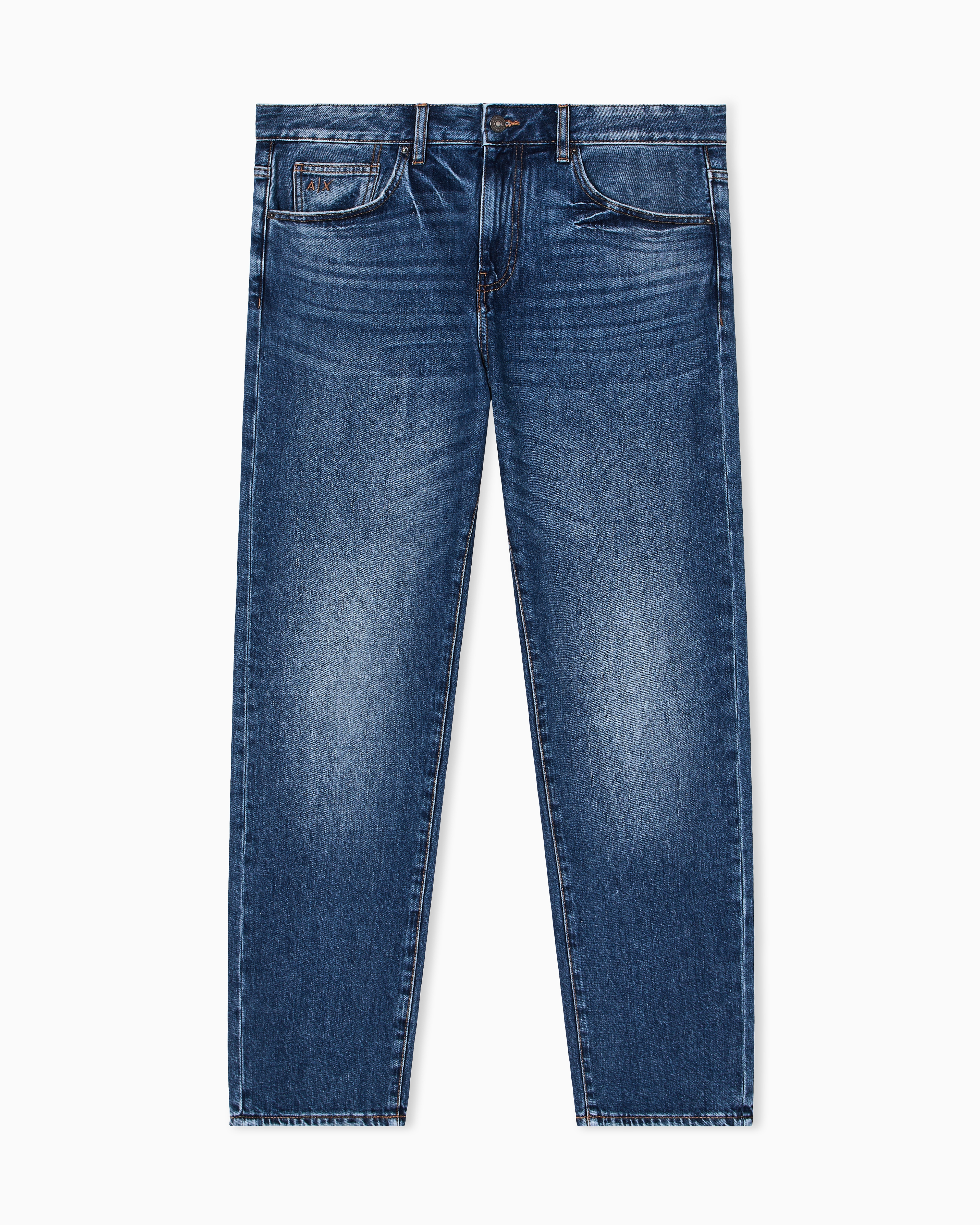Armani Exchange - Slim-fit denim jeans, Man, Blue, Size: