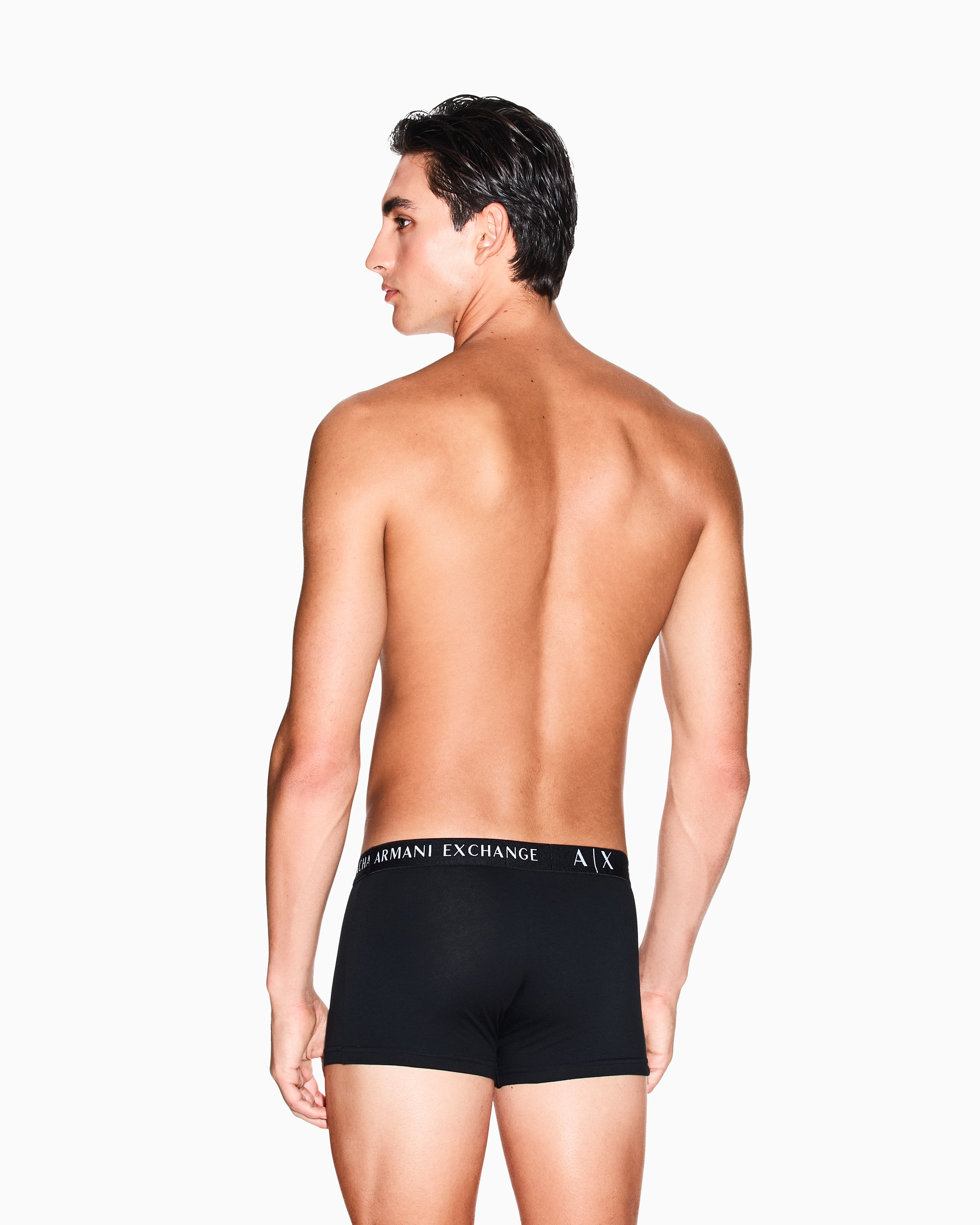 ロゴウエストバンド トランクス(3パック） | Armani Exchange