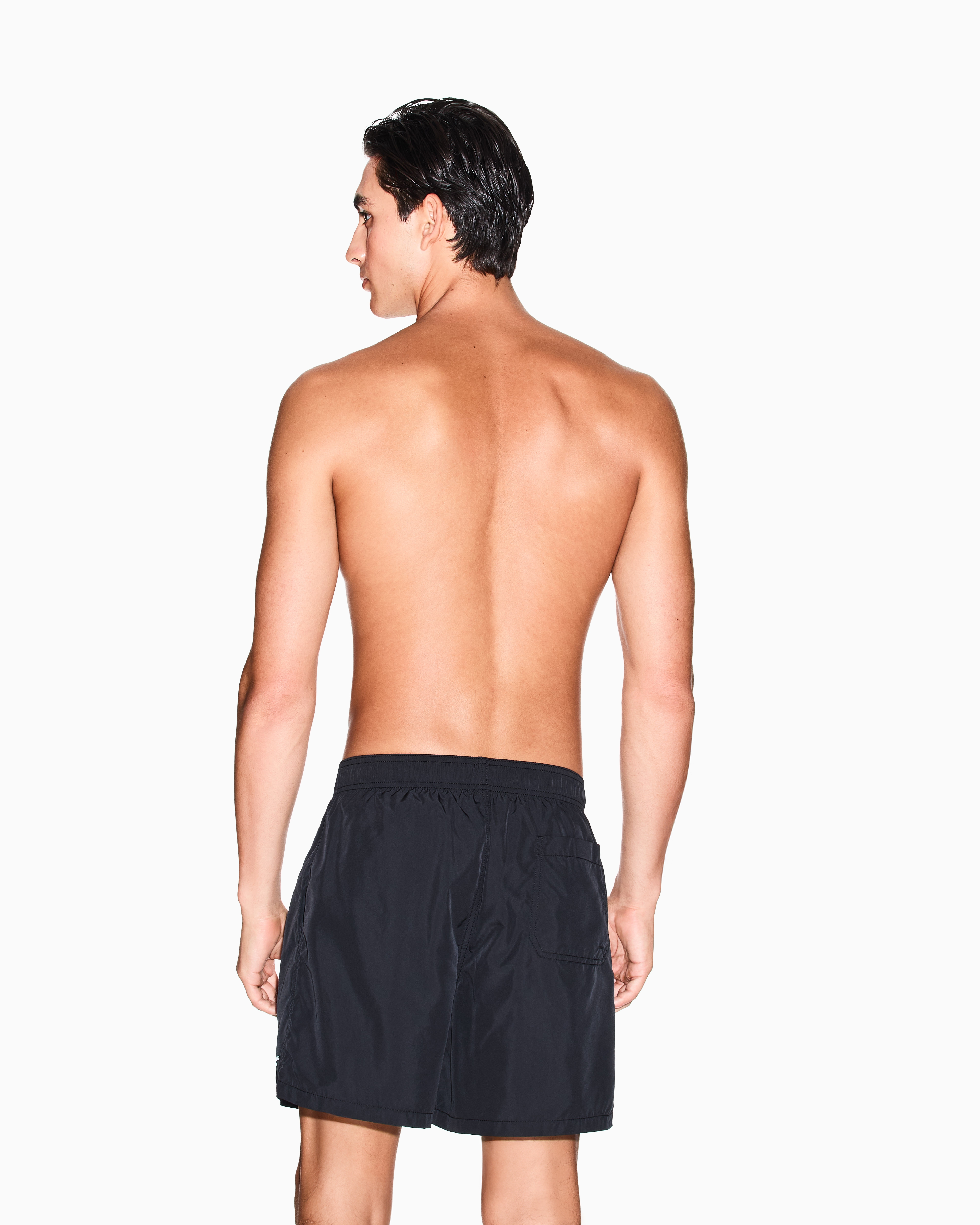 Armani Exchange - Boxer costume with logo, Man, Black, Size:
