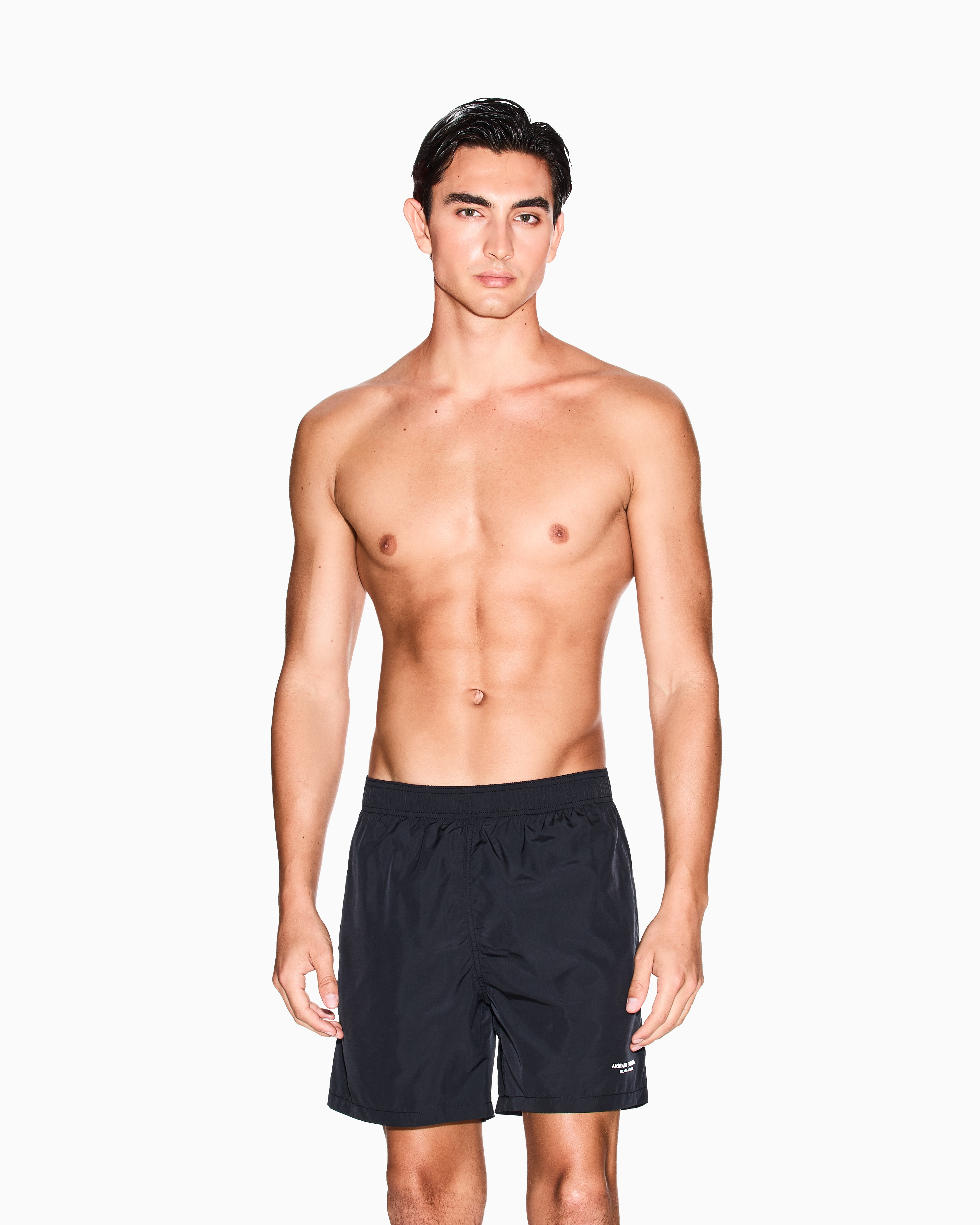 Armani Exchange - Boxer costume with logo, Man, Black, Size: