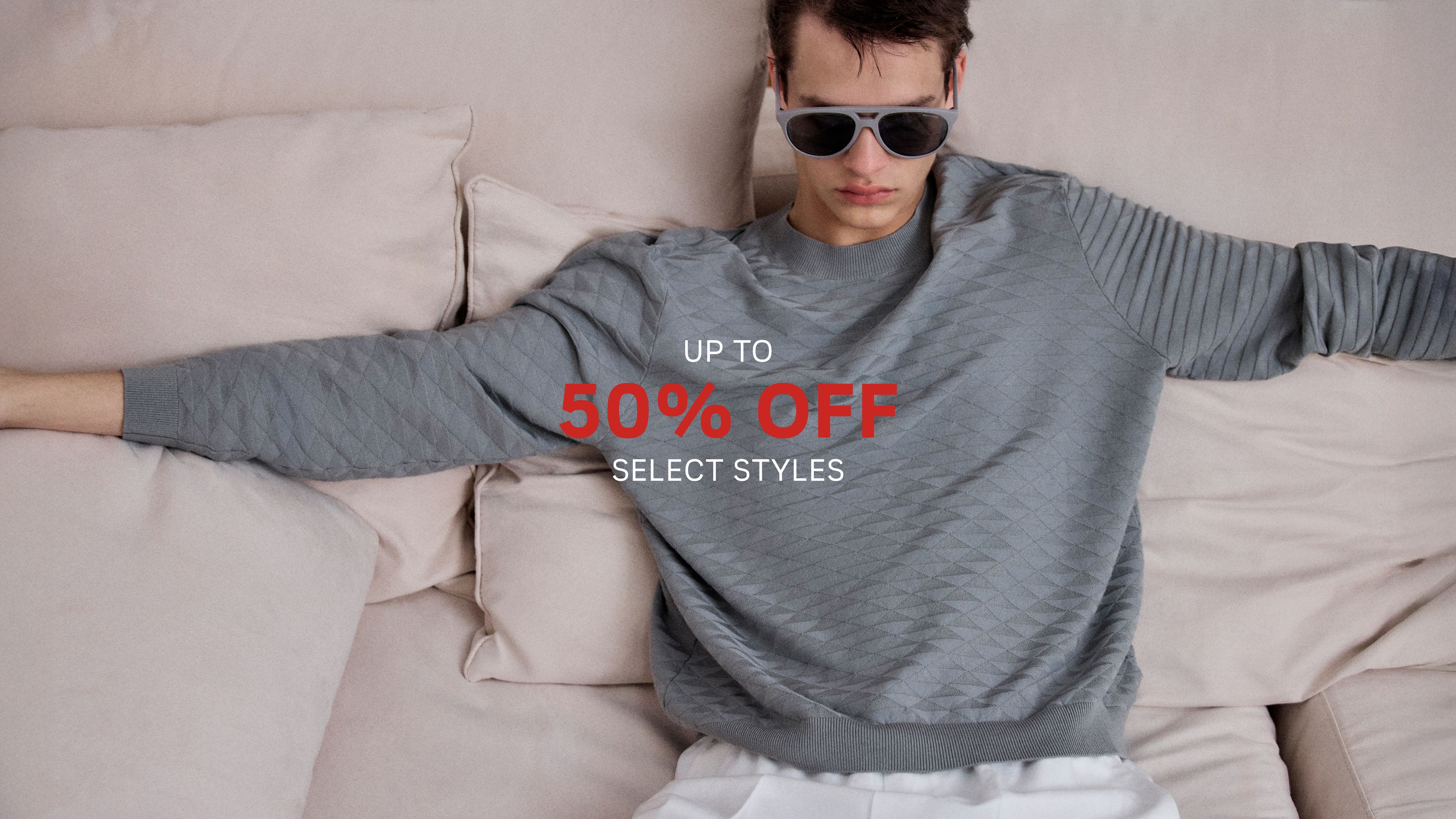 ARMANI EXCHANGE◆マーブルストライプ ヴィスコース バンドカラーL/Sシャツ/L/RED/総柄/6LYH04 YN6HZ オンラインストア限定】 ARMANI EXCHANGE (アルマーニ