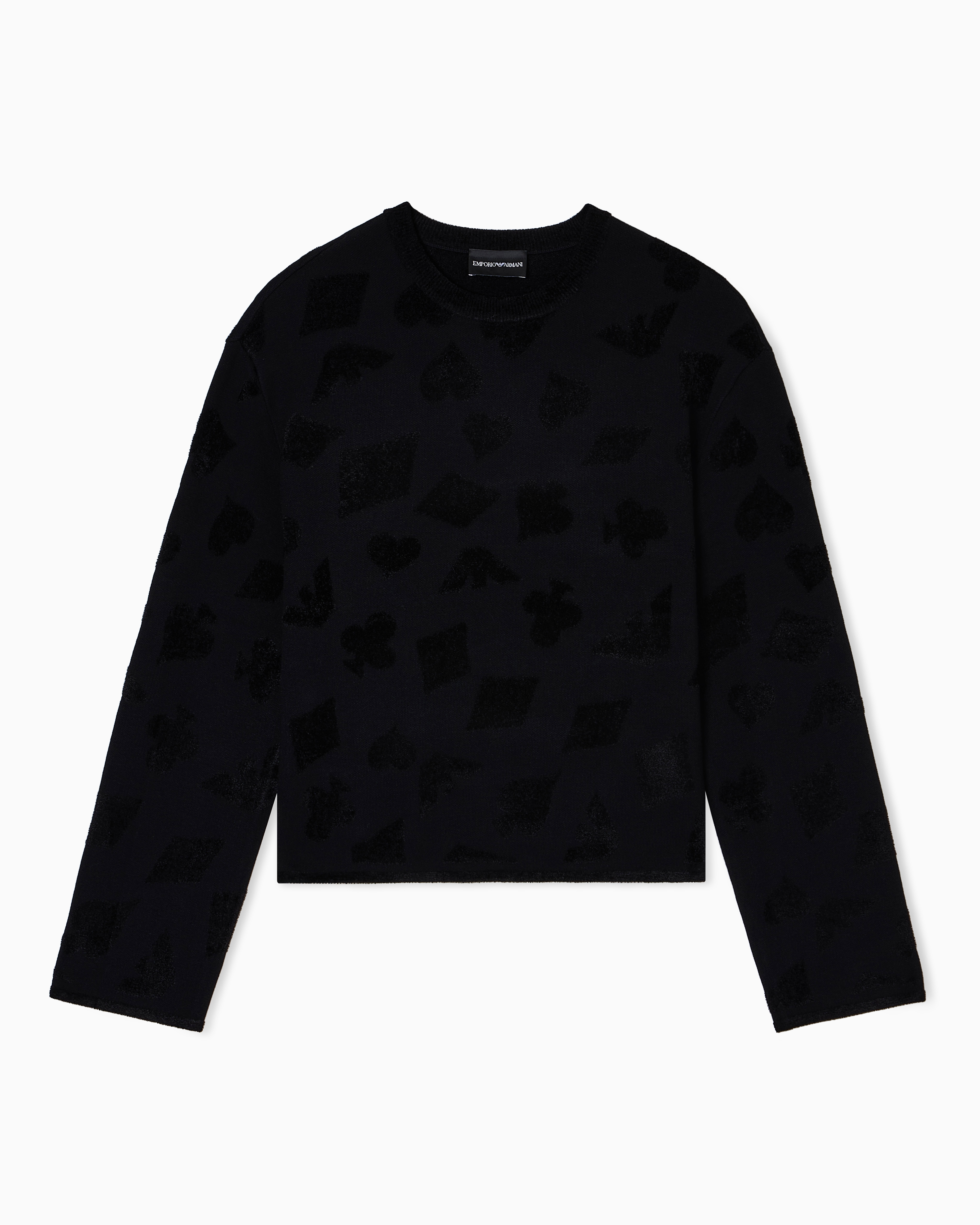 セーター ジャカードシェニール パターン | Emporio Armani