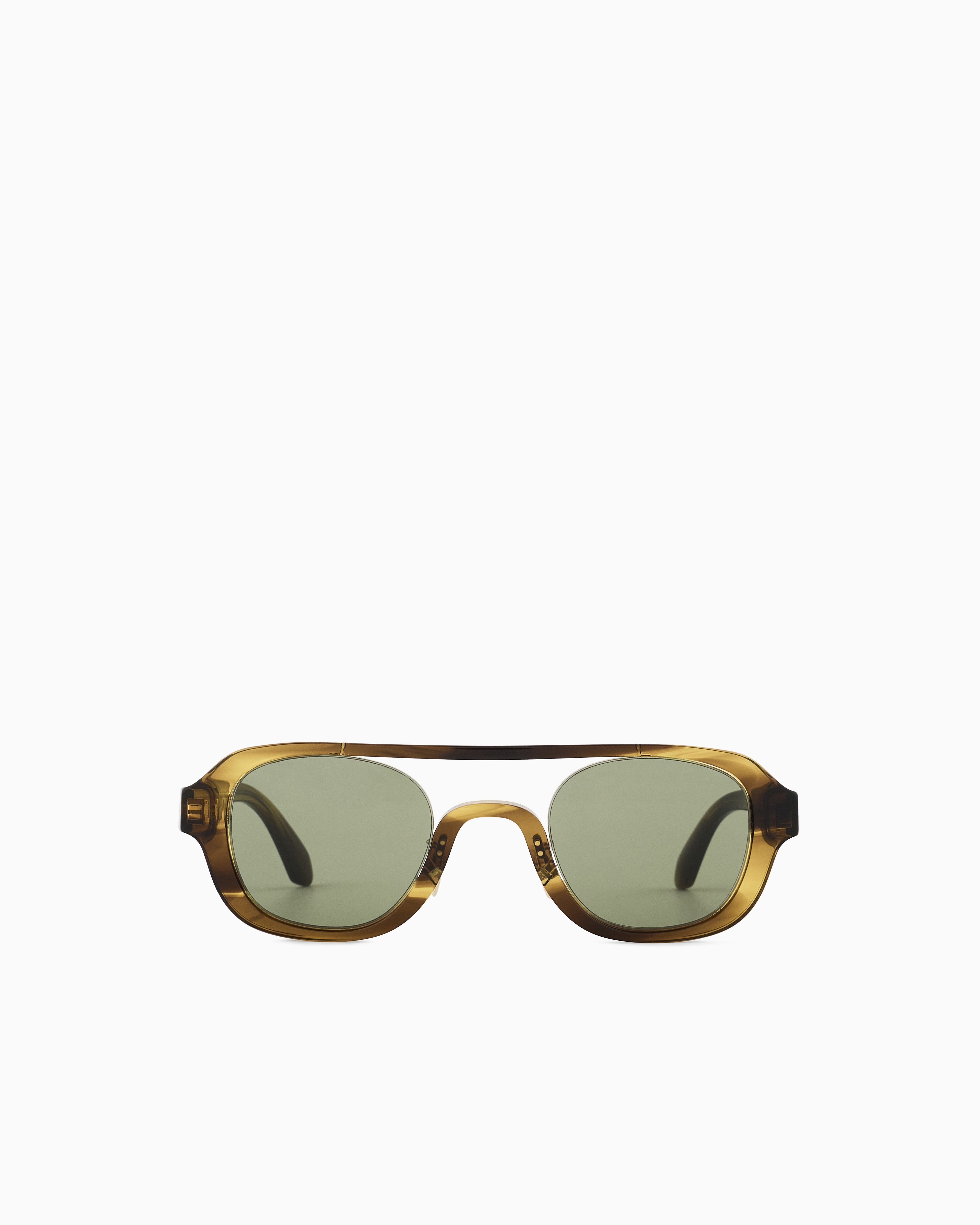 Giorgio Armani Men's Square Sunglasses In Brown