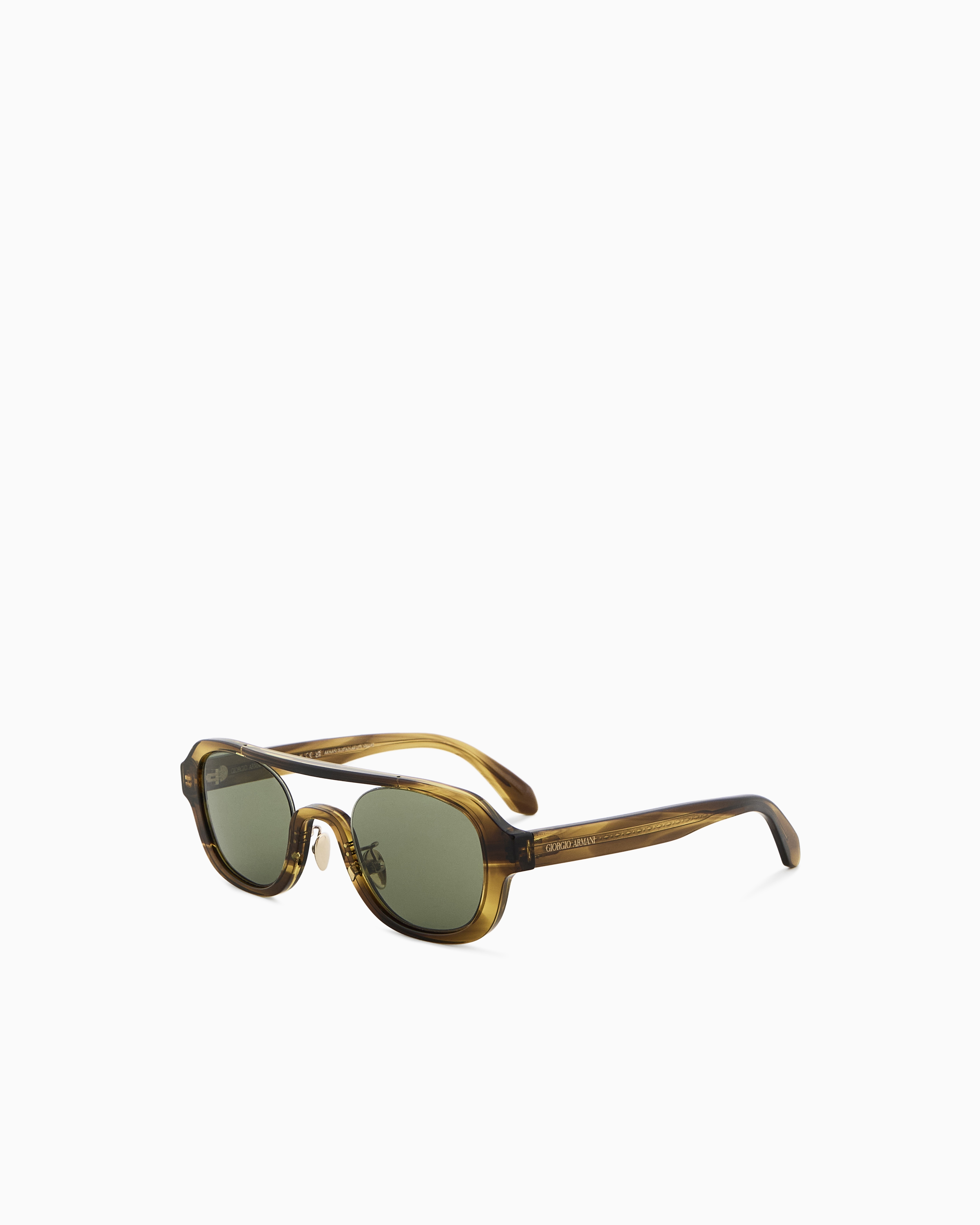 Giorgio Armani Men's Square Sunglasses In Brown