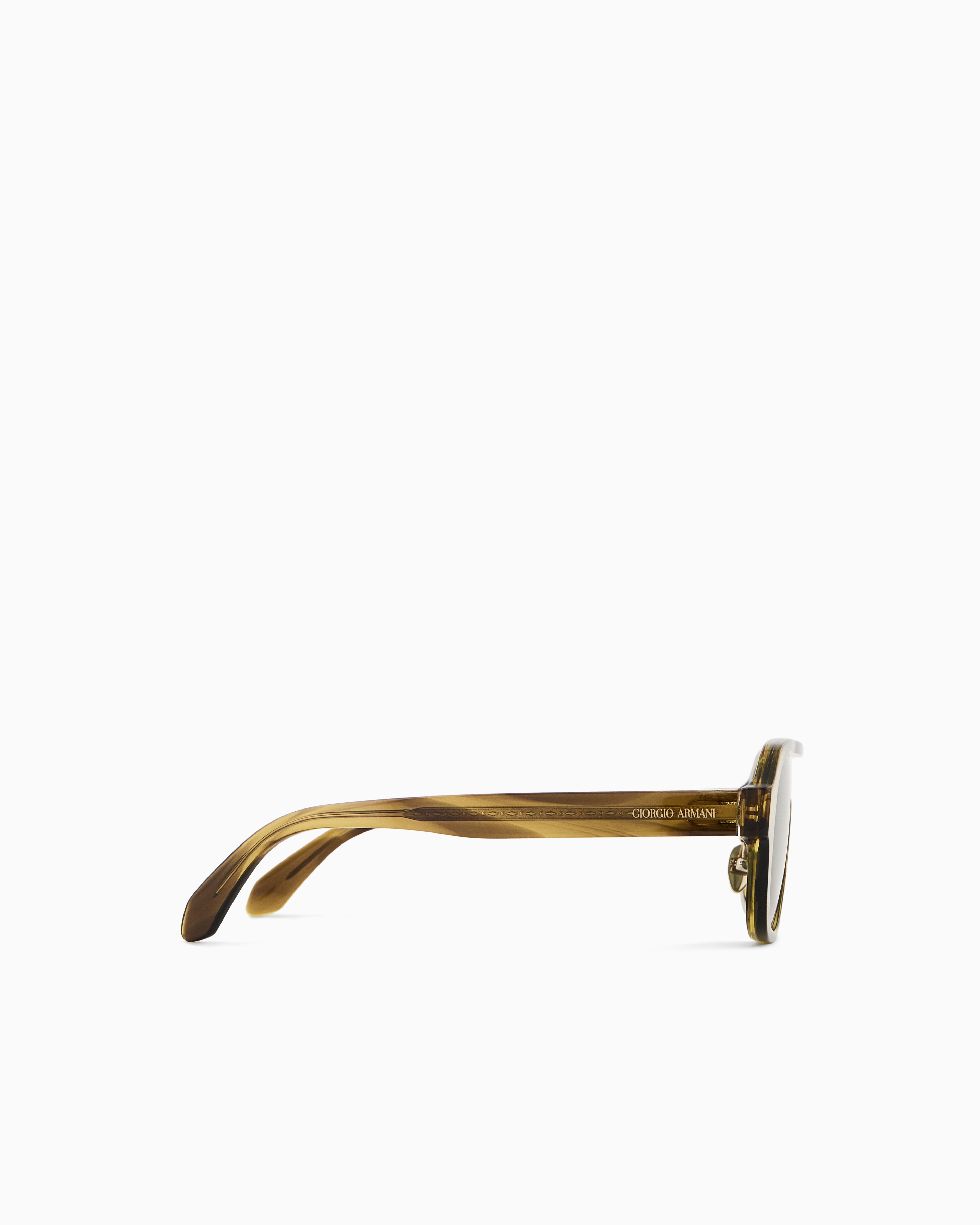 Giorgio Armani Men's Square Sunglasses In Brown