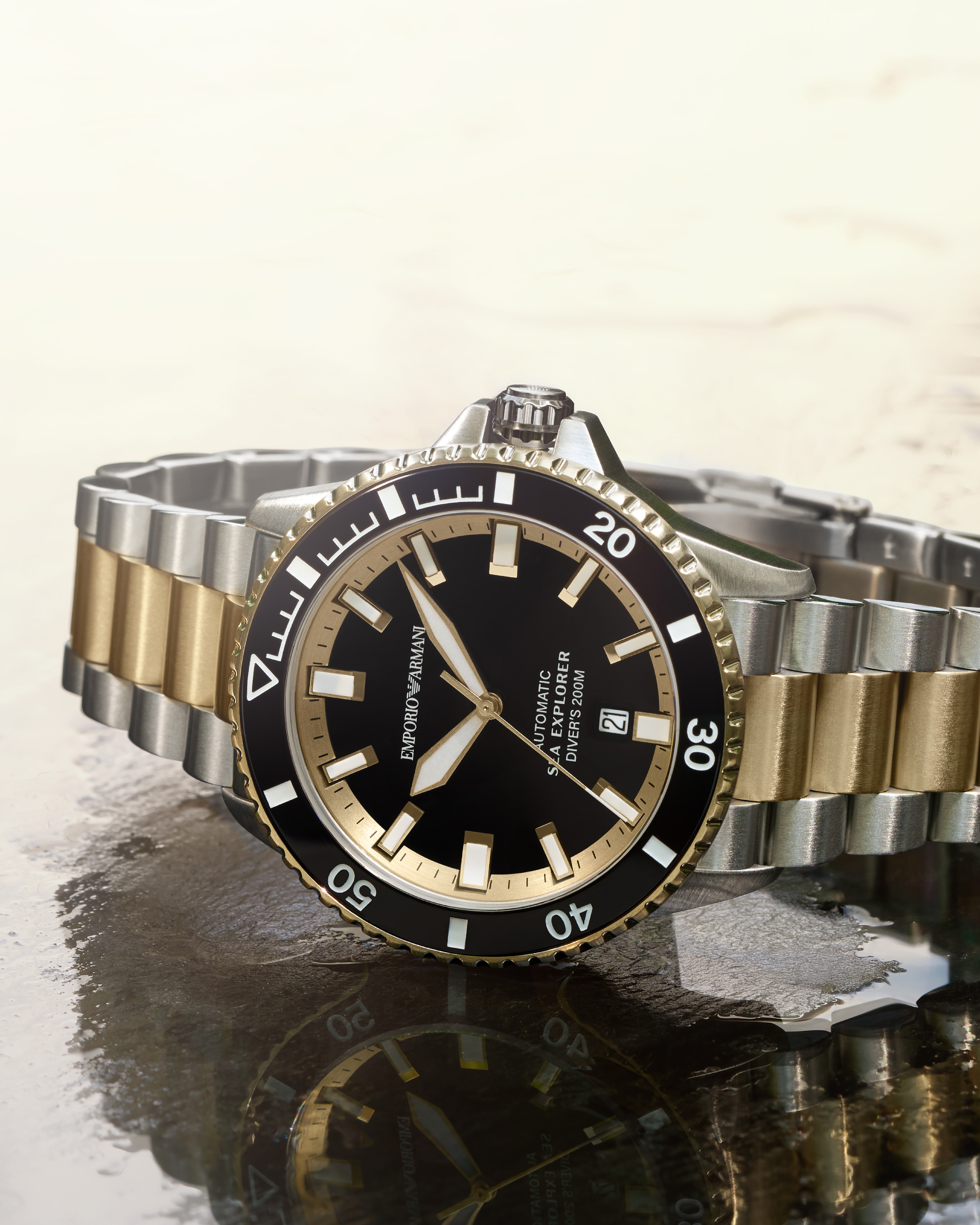 シーエクスプローラー 自動巻きウォッチ ツートーン ステンレス