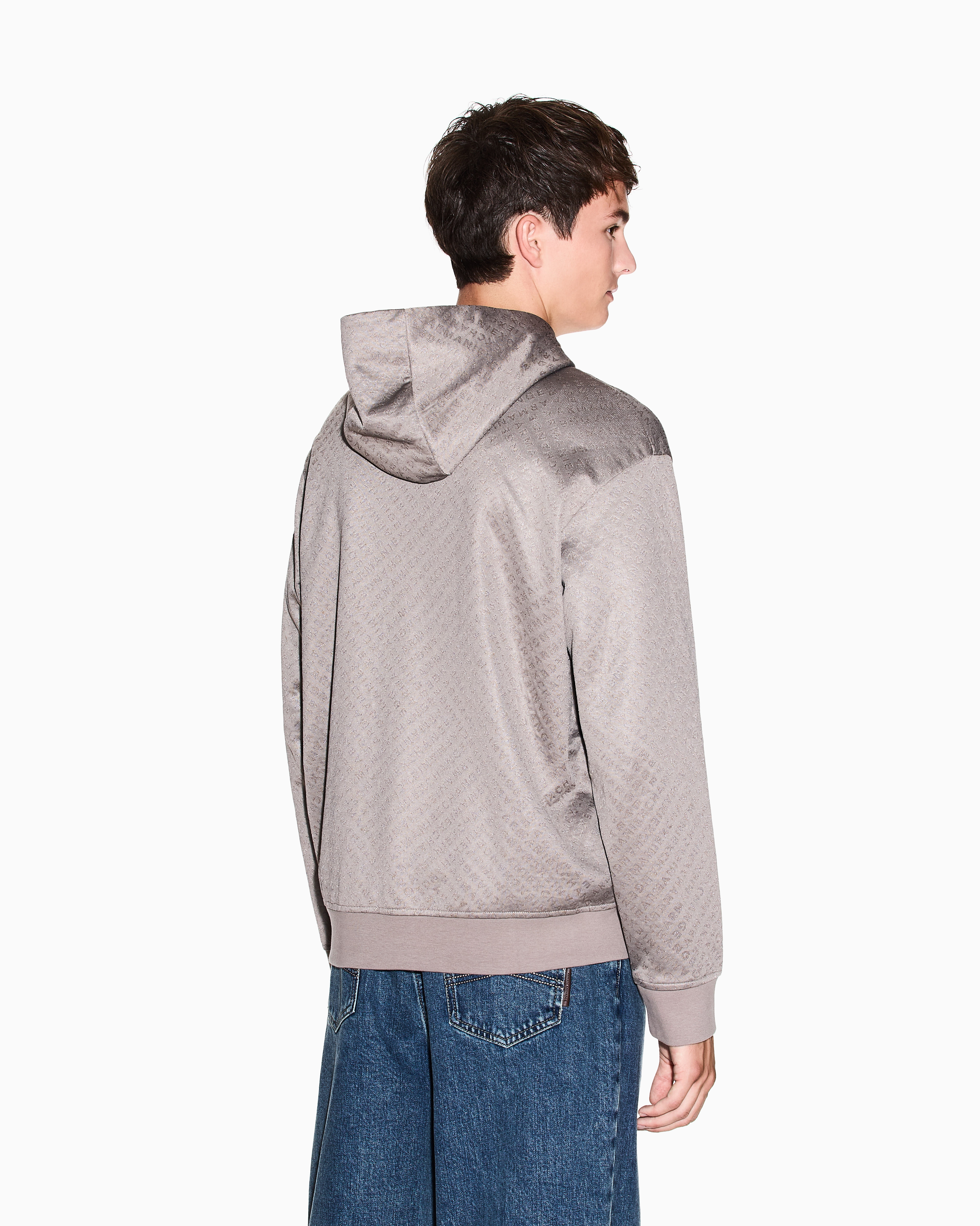 HACHE　スウェットハーフジャケット　数回使用美品　イタリア製 SEQUENZ 90s 1/2 ZIP SWEAT / 裏起毛 オーバーサイズ プル