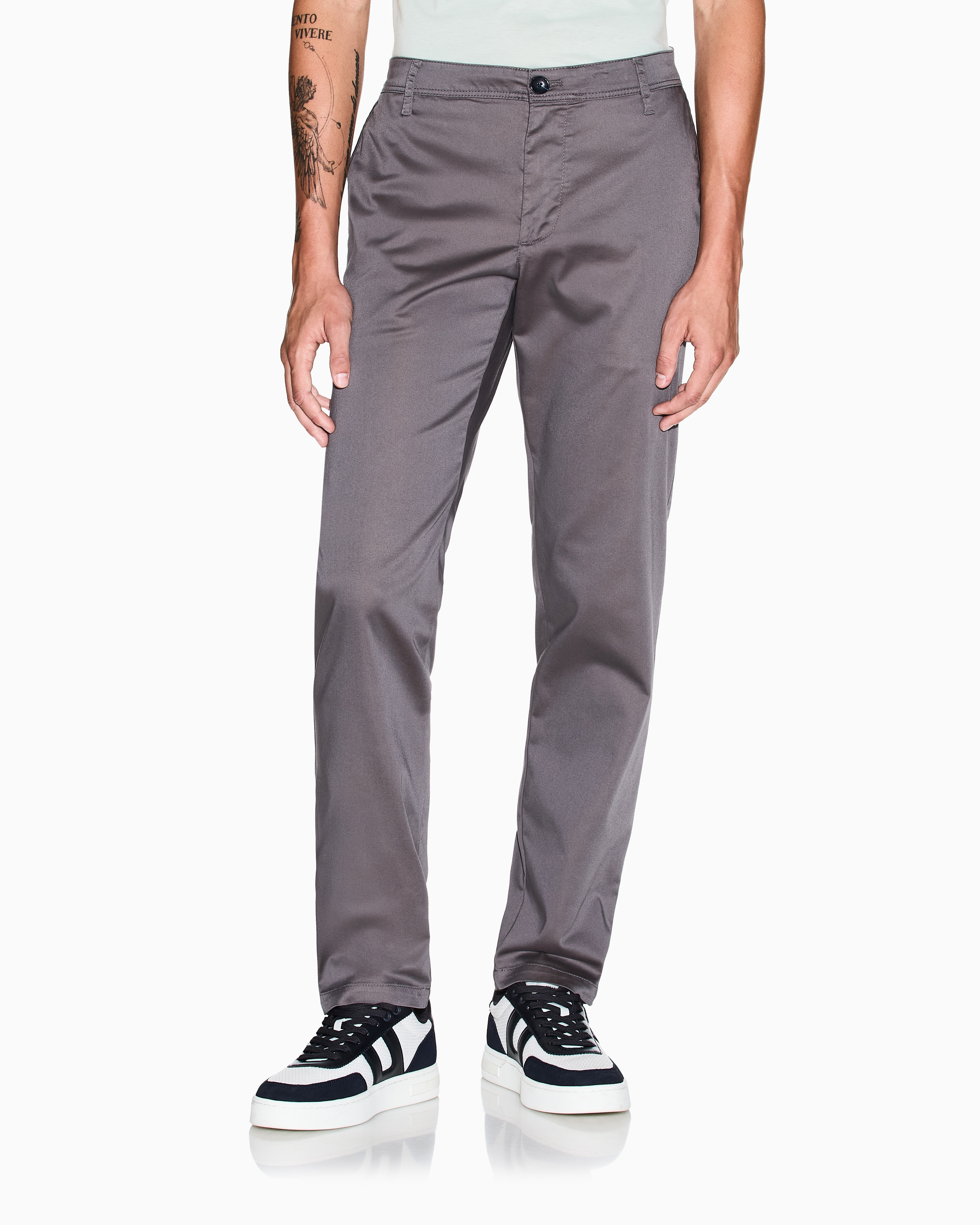 Stretch cotton chinos | Armani Exchange