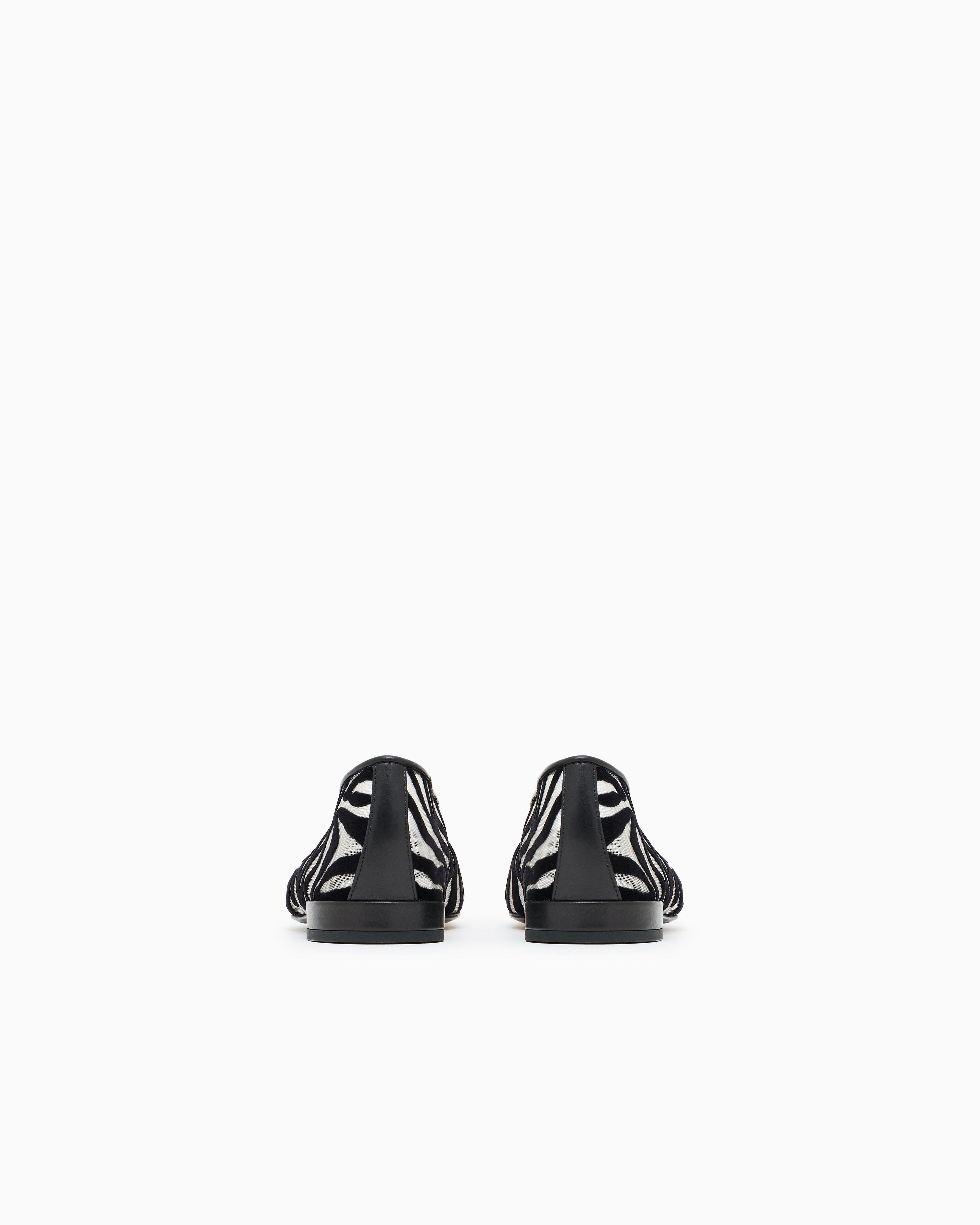 Giorgio Armani Ballet Flats In Black