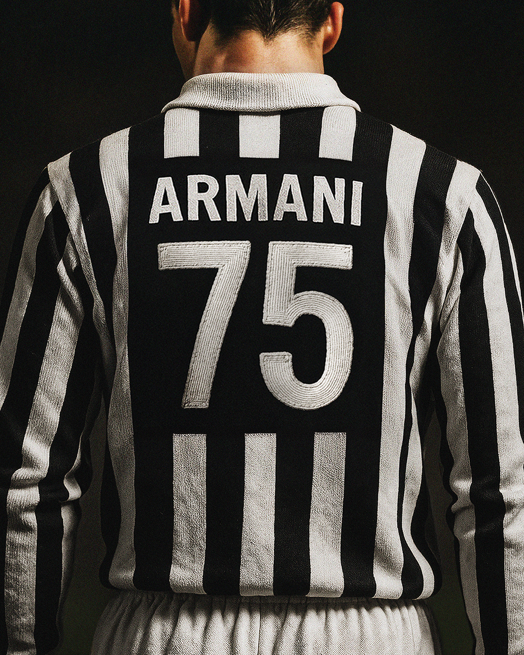 Interlock polo in cotton with an embroidered logo | Giorgio Armani