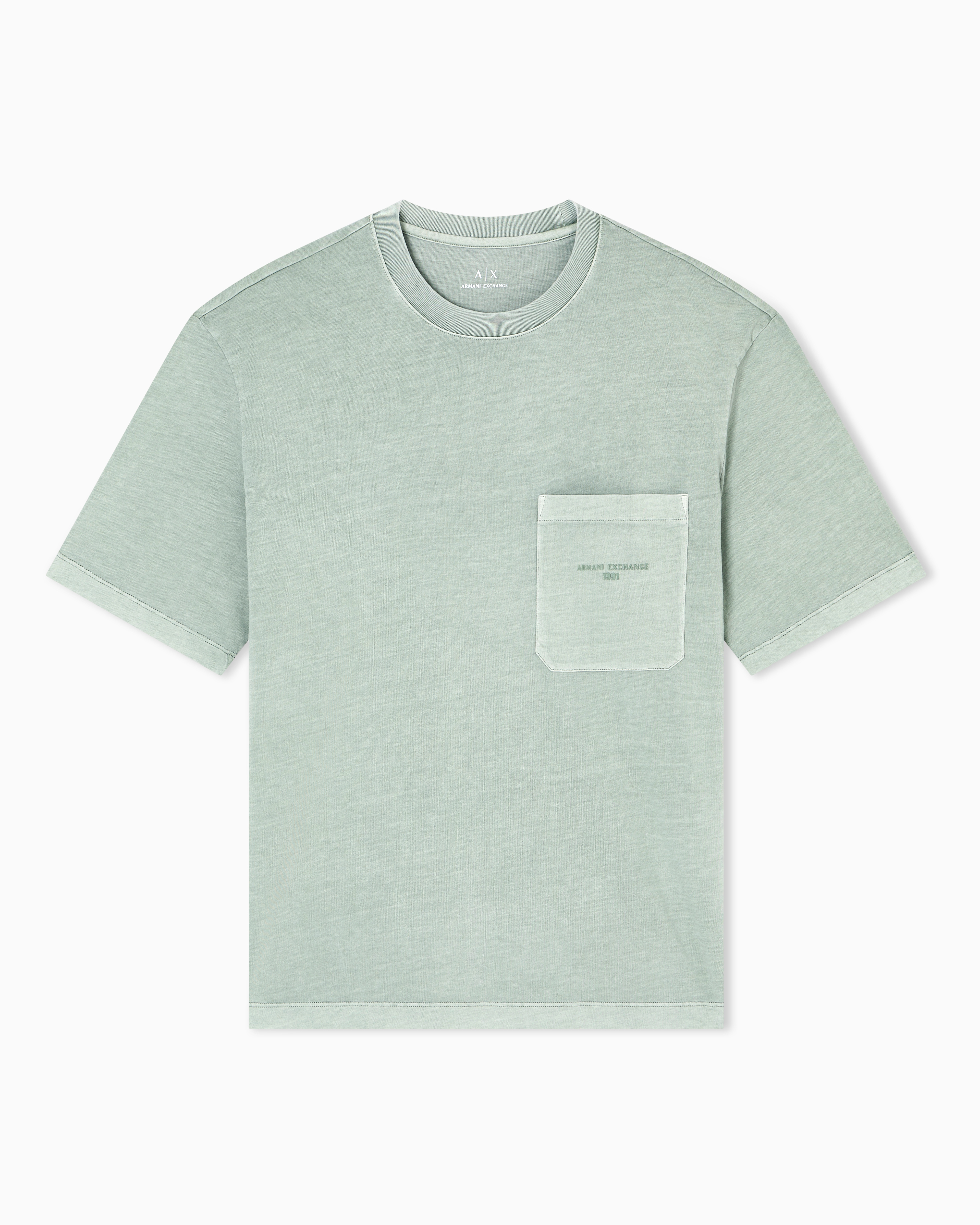 Armani Exchange - Regular Fit T-Shirts, Man, Green, Size:
