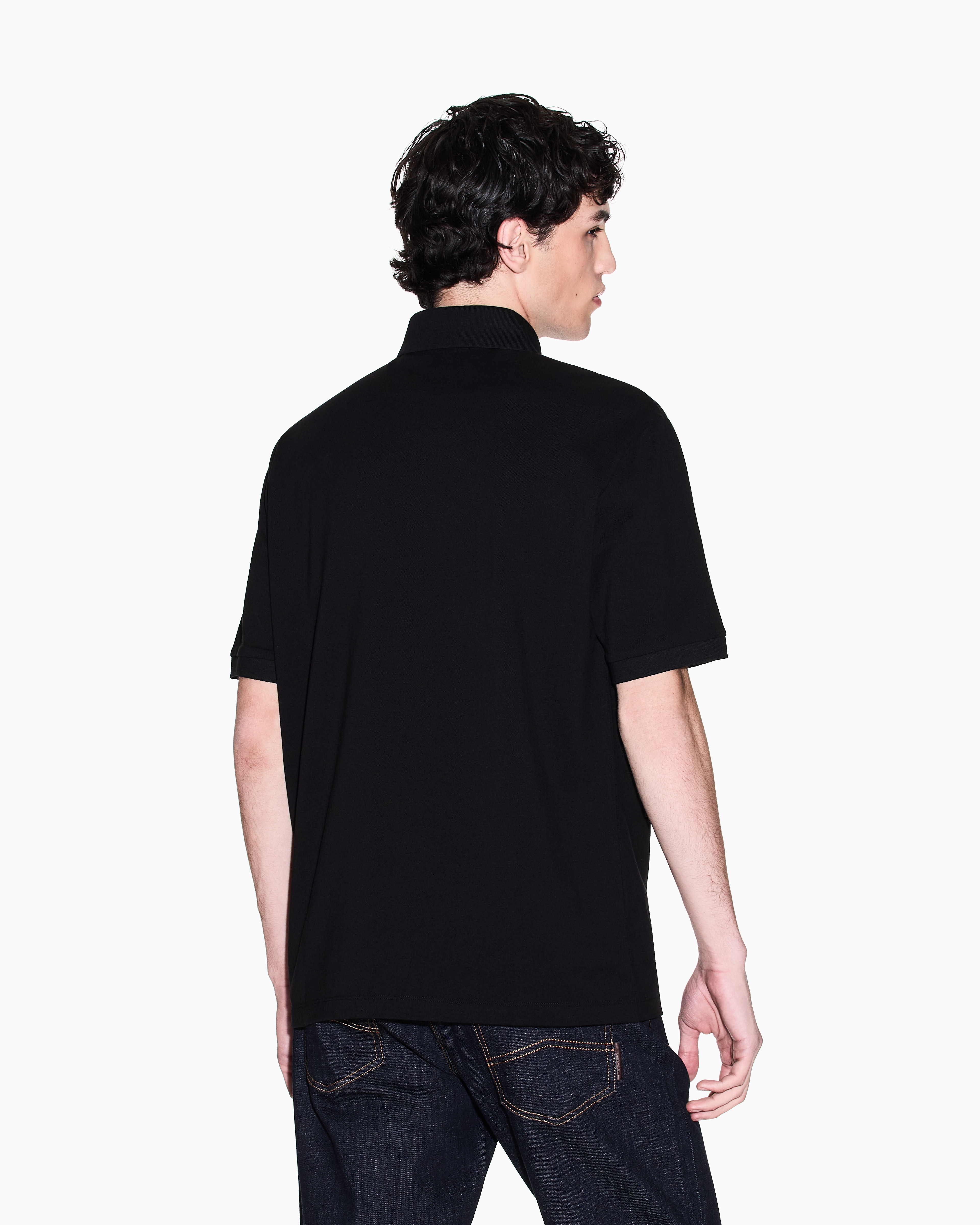 Armani Exchange - Polo Shirts, Man, Black, Size: