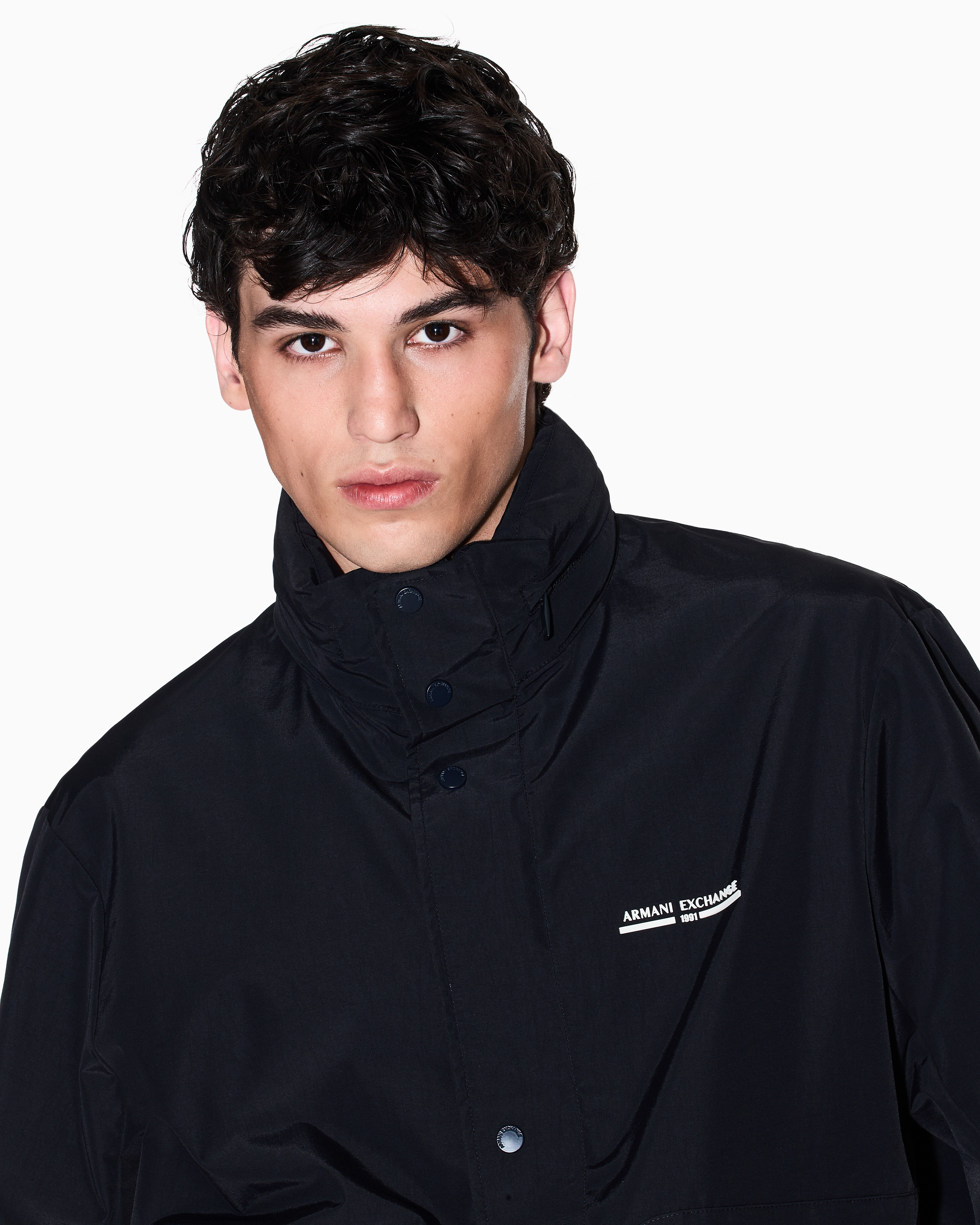 Armani Exchange - College style jacket, Man, Navy Blue, Size: