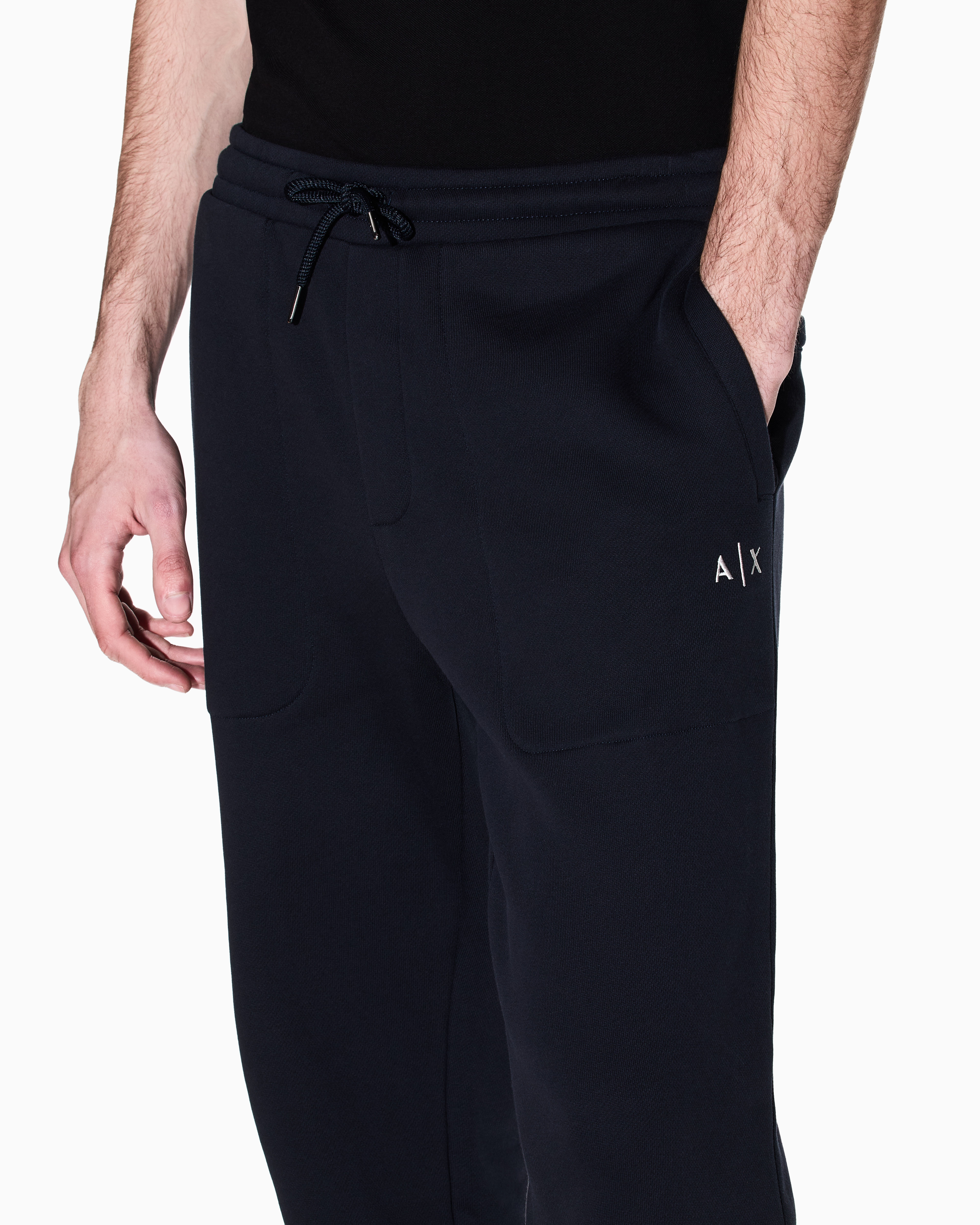 Armani Exchange - Sweatpants, Man, Navy Blue, Size: