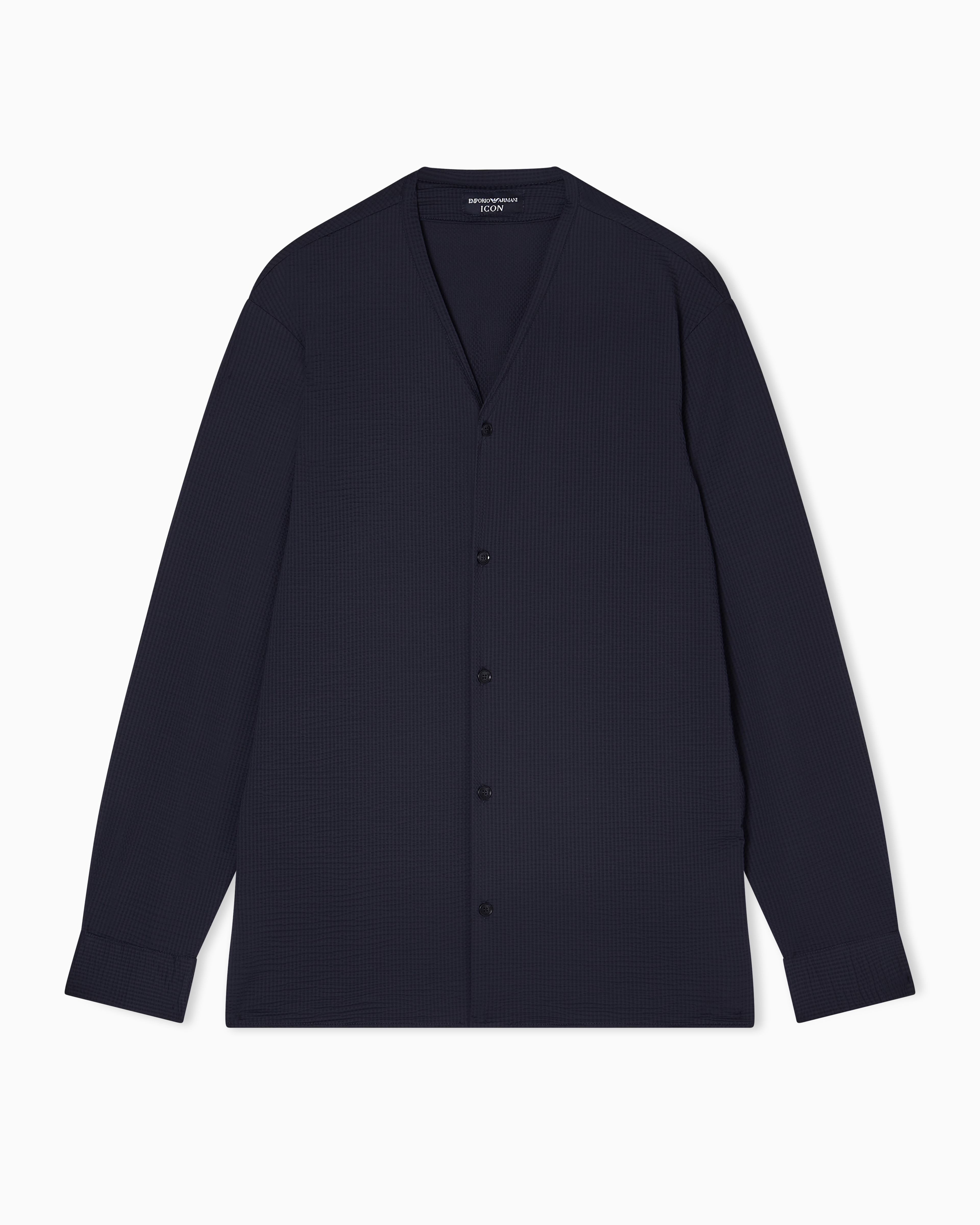 Icon シャツ テクニカルシアサッカー | Emporio Armani JP