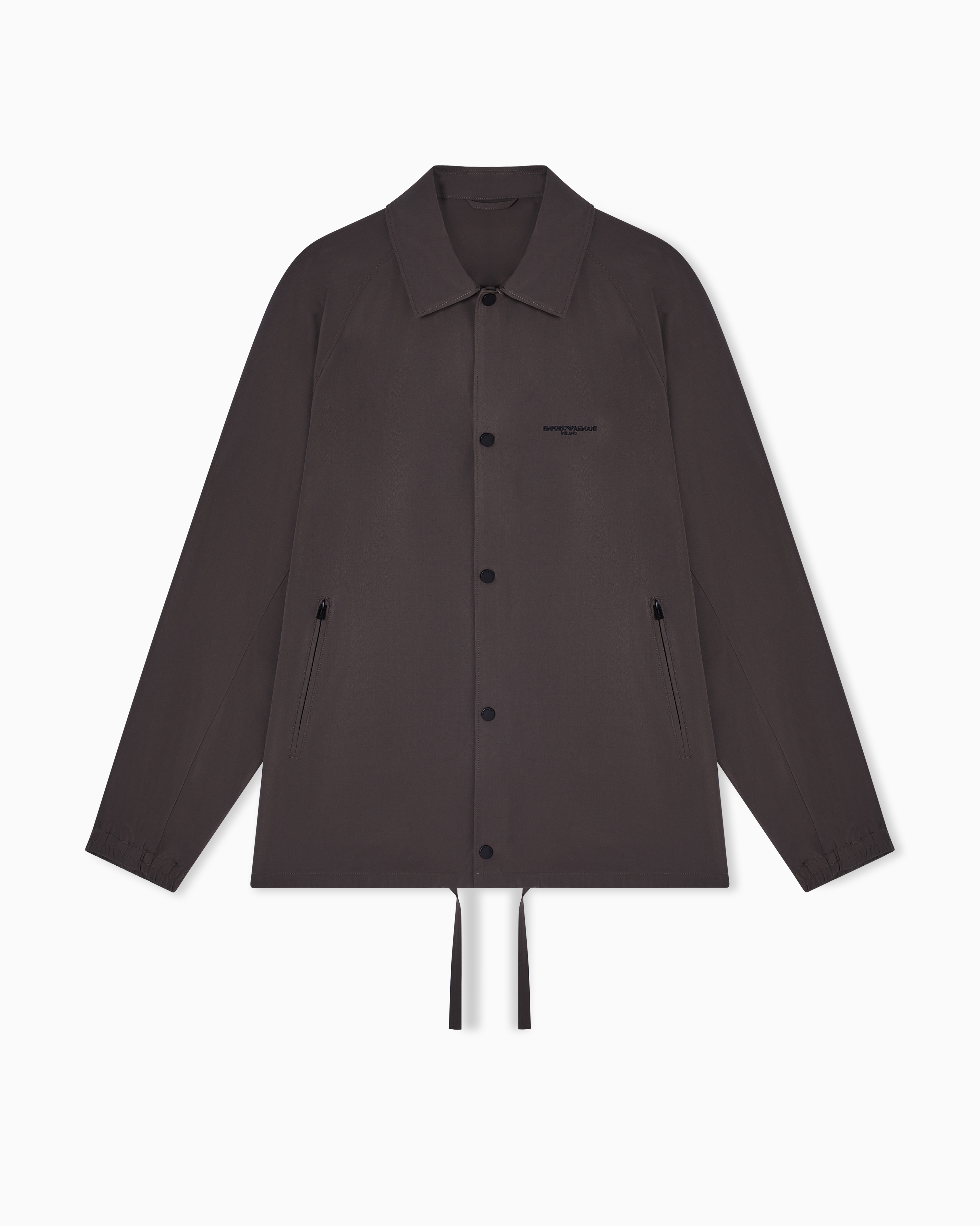 Nylon blouson with logo embroidery | Emporio Armani