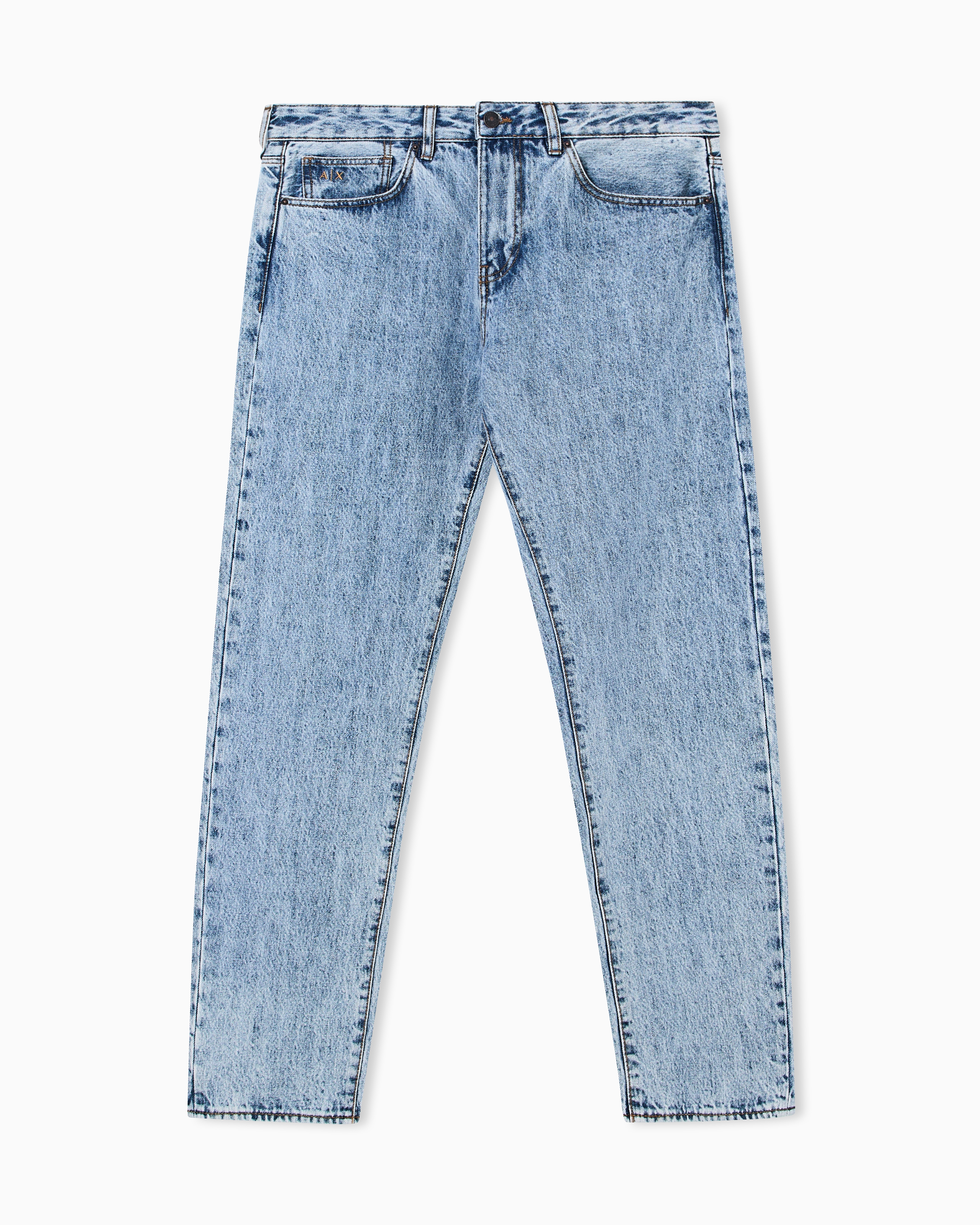 Armani Exchange - Slim-fit denim jeans, Man, Blue, Size: