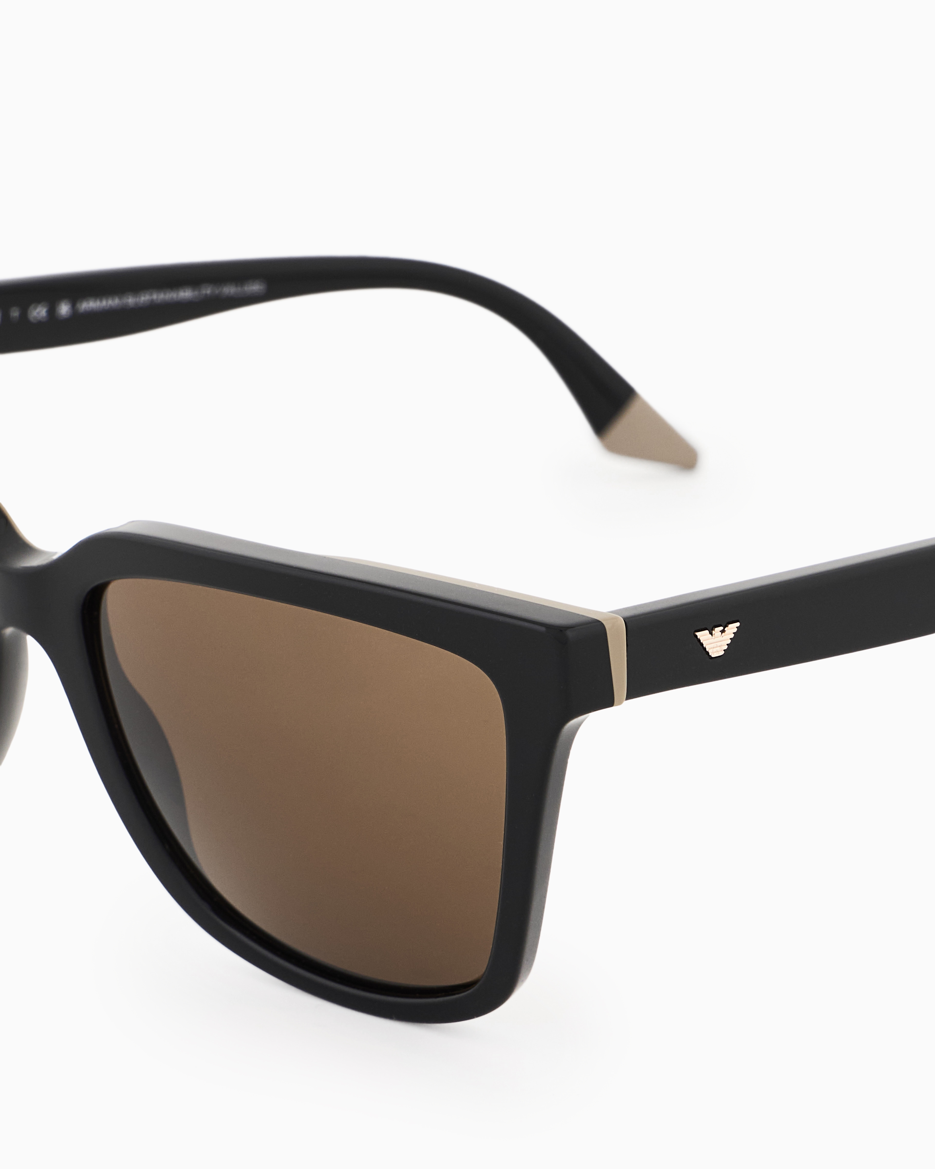 Emporio Armani Women's Irregular-shaped Sunglasses In Black
