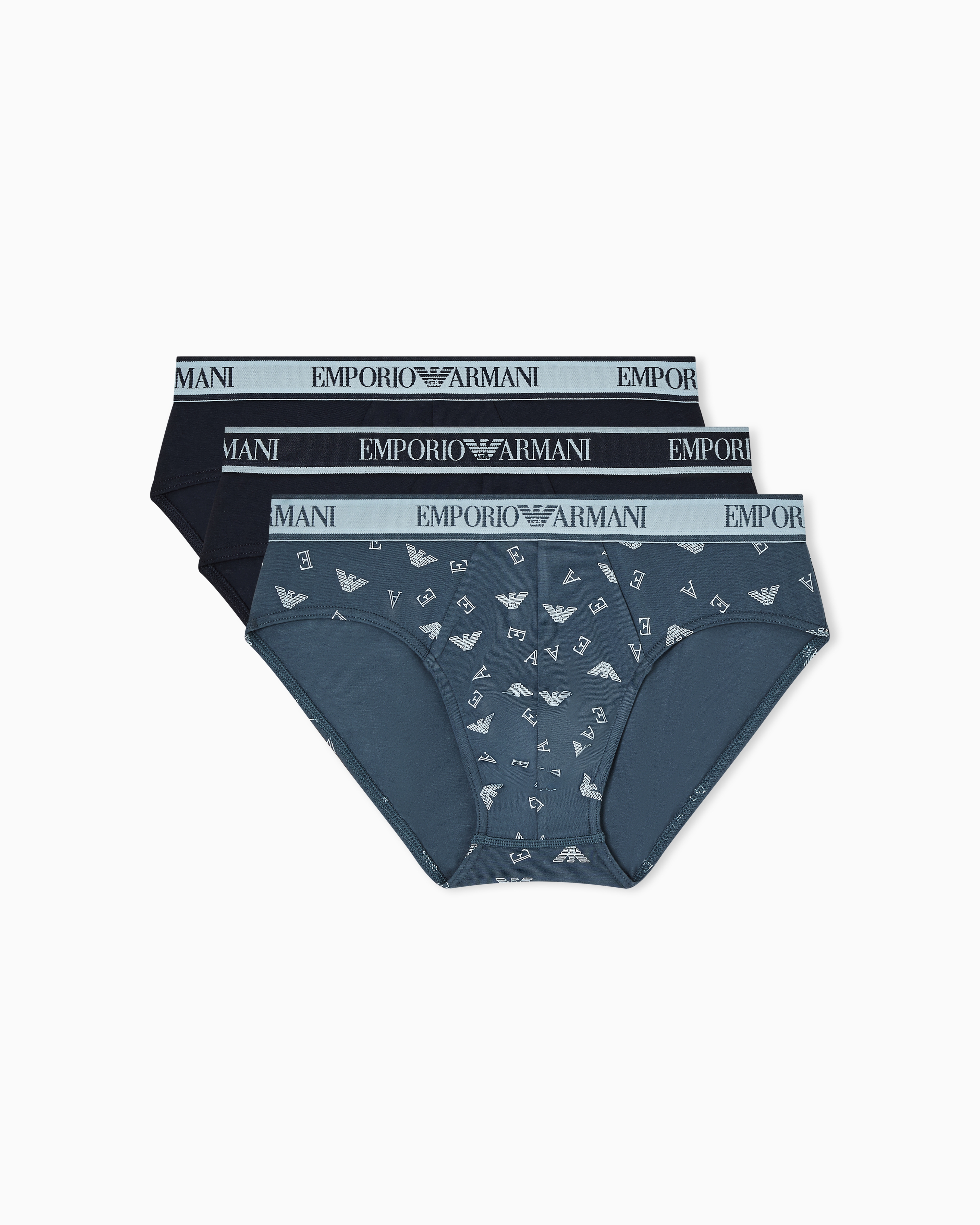 EMPORIO ARMANI ブリーフ M ブラック4枚セット ブリーフ3枚セット Core ロゴ入りウエストバンド | Emporio Armani