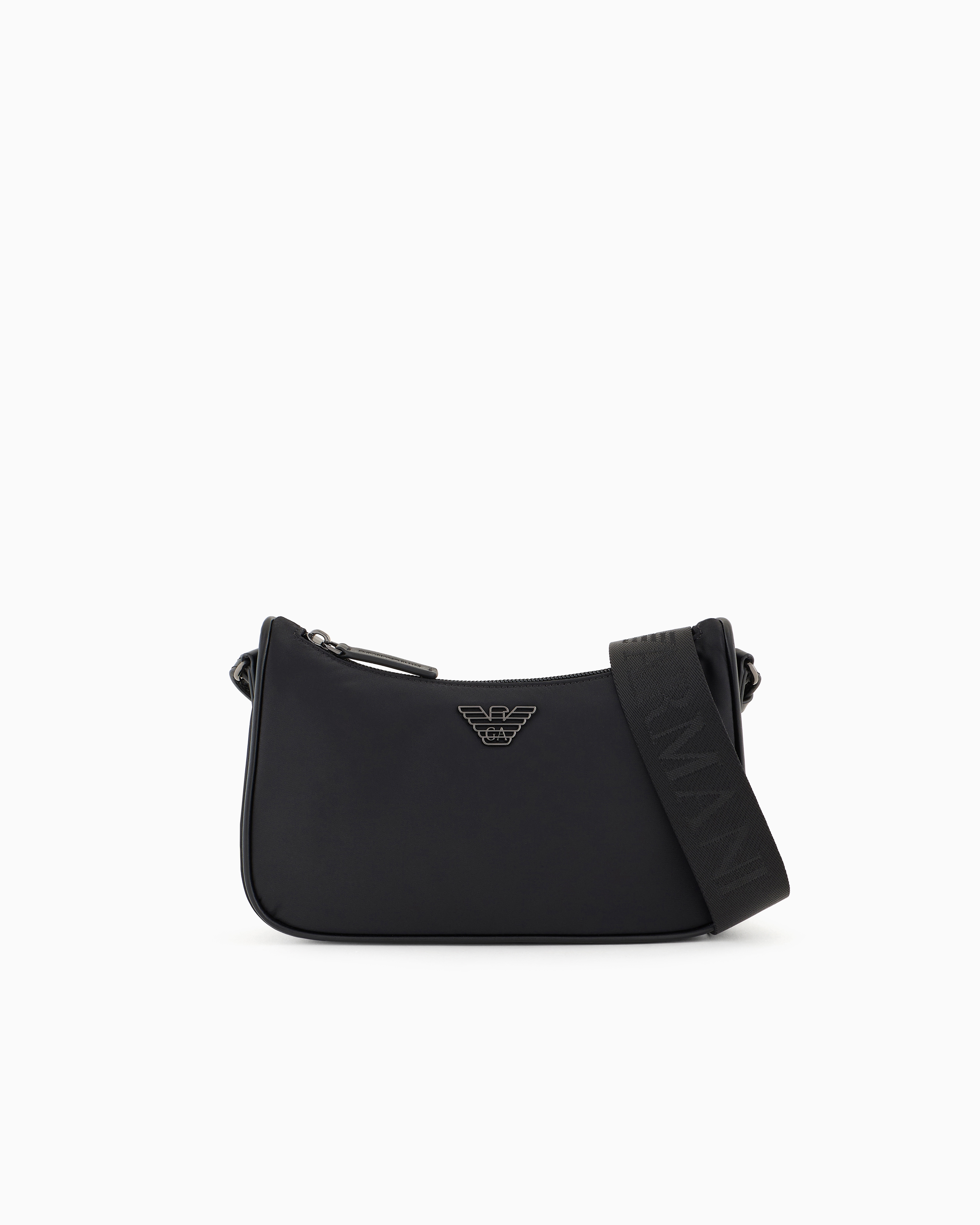 Recycled nylon shoulder bag unisex | Emporio Armani US