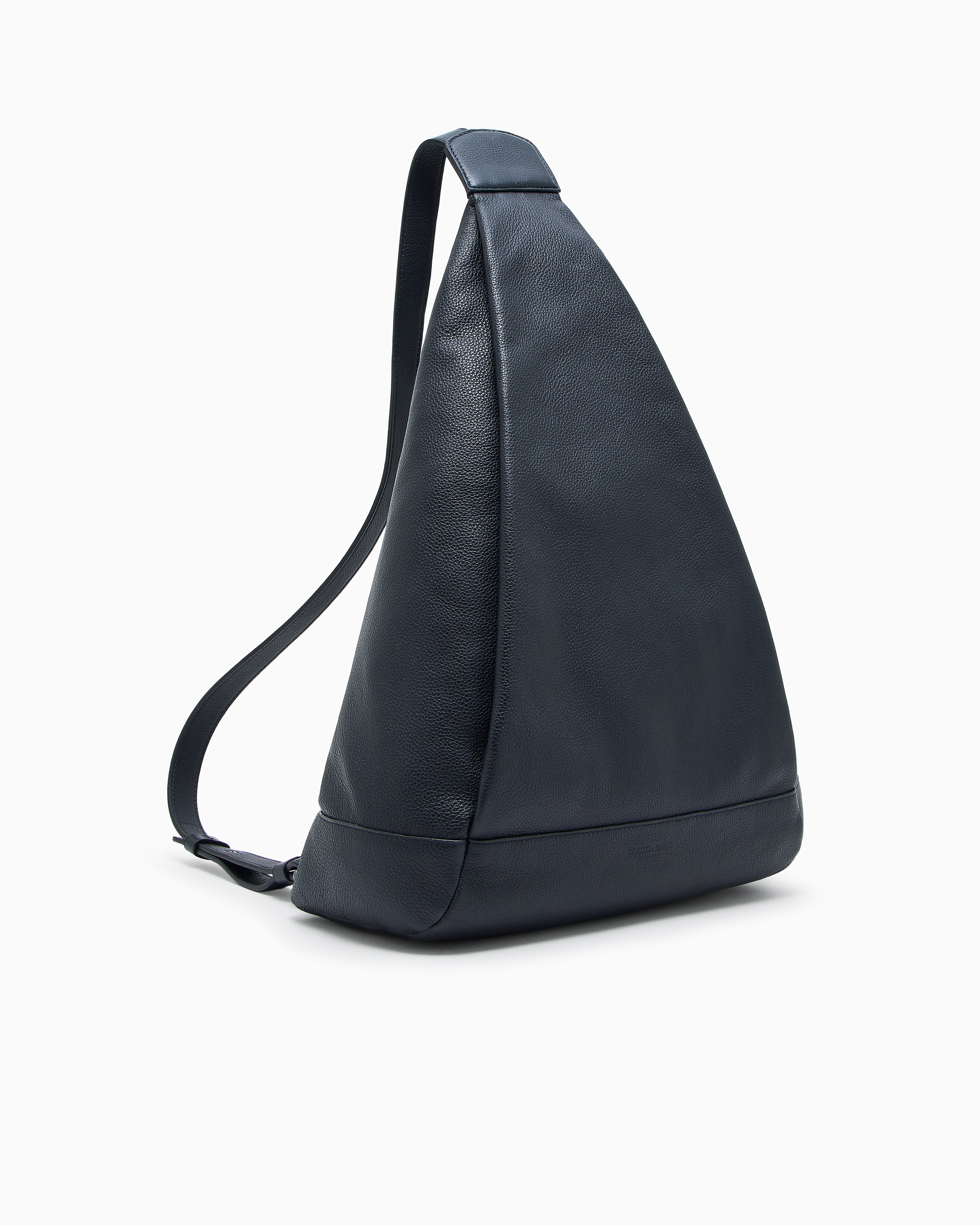 Backpack bag in grained leather | Giorgio Armani display picture 1
