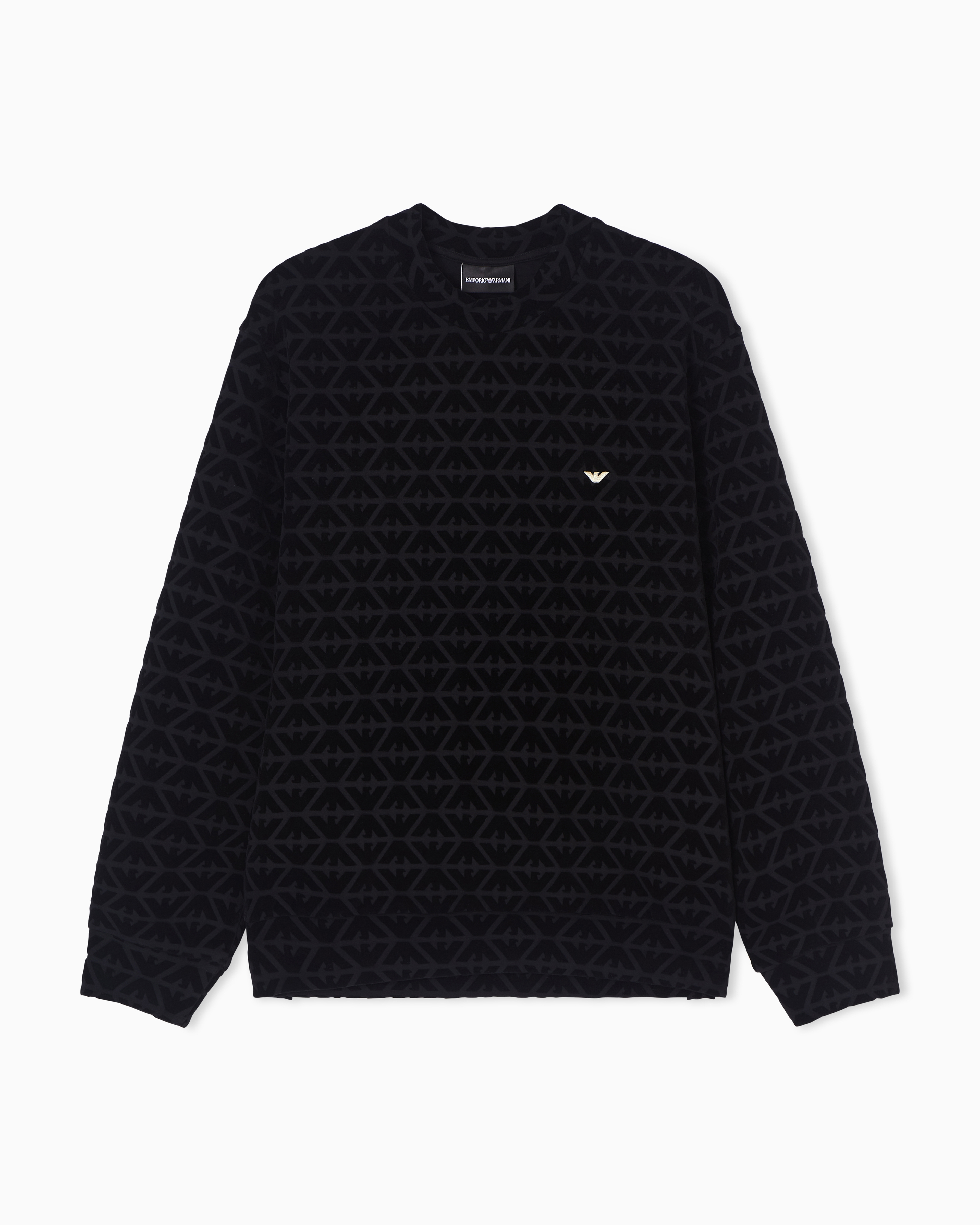 Emporio Armani クロップドスウェット ブラック undefined