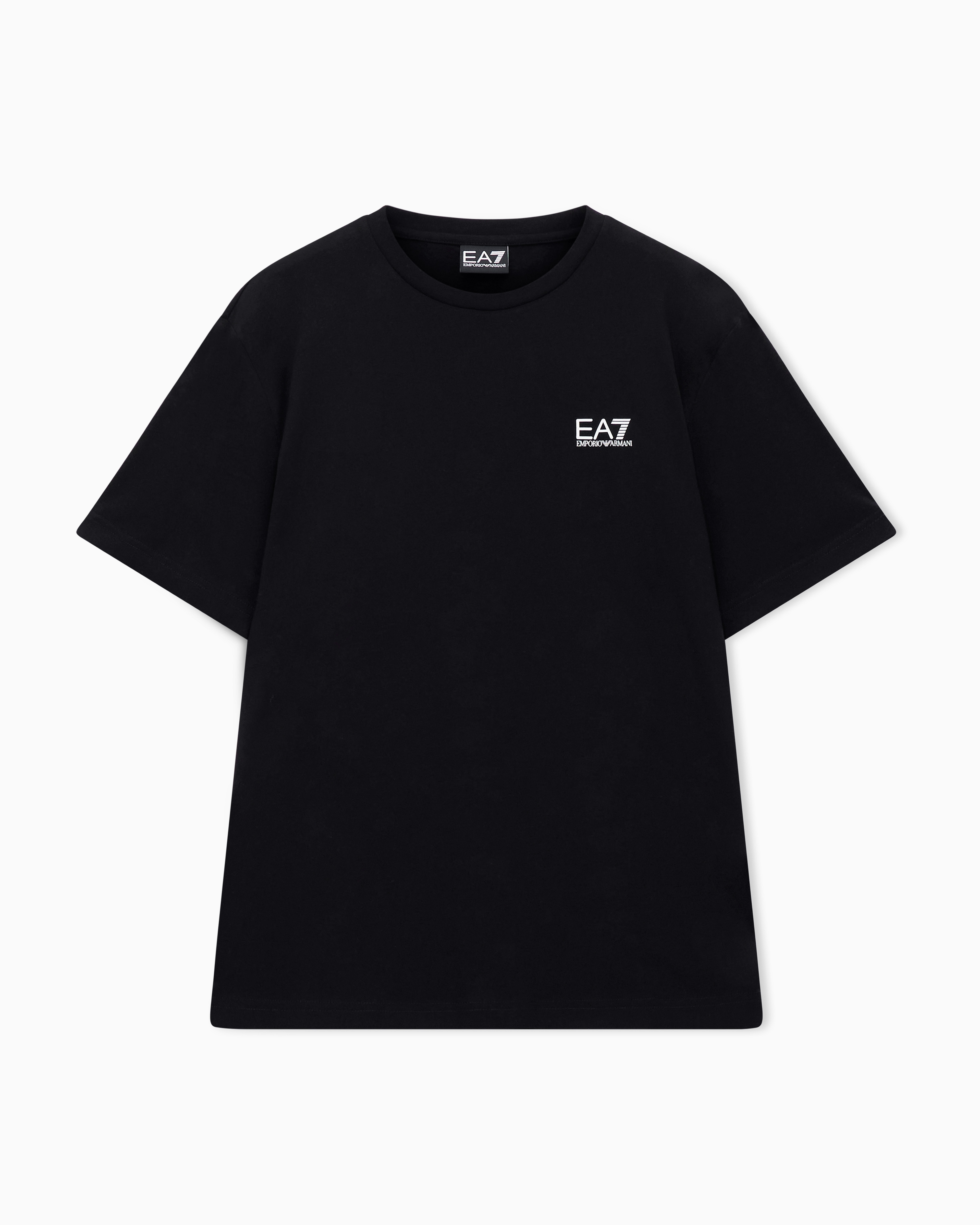 Logo t-shirt in cotton jersey with back print Logo Series | EA7 US