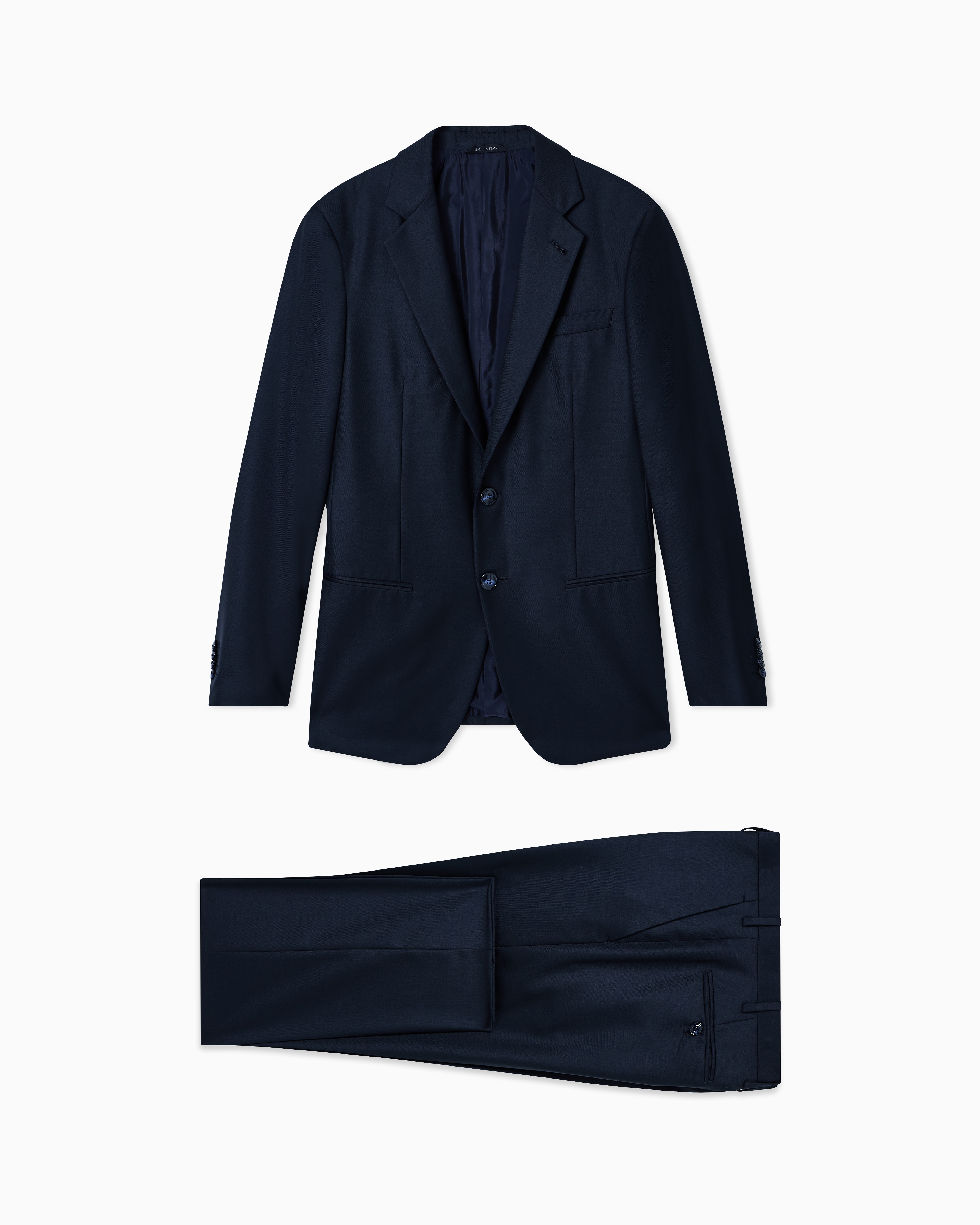 マンハッタンライン シングルブレストスーツ ストレッチバージンウール