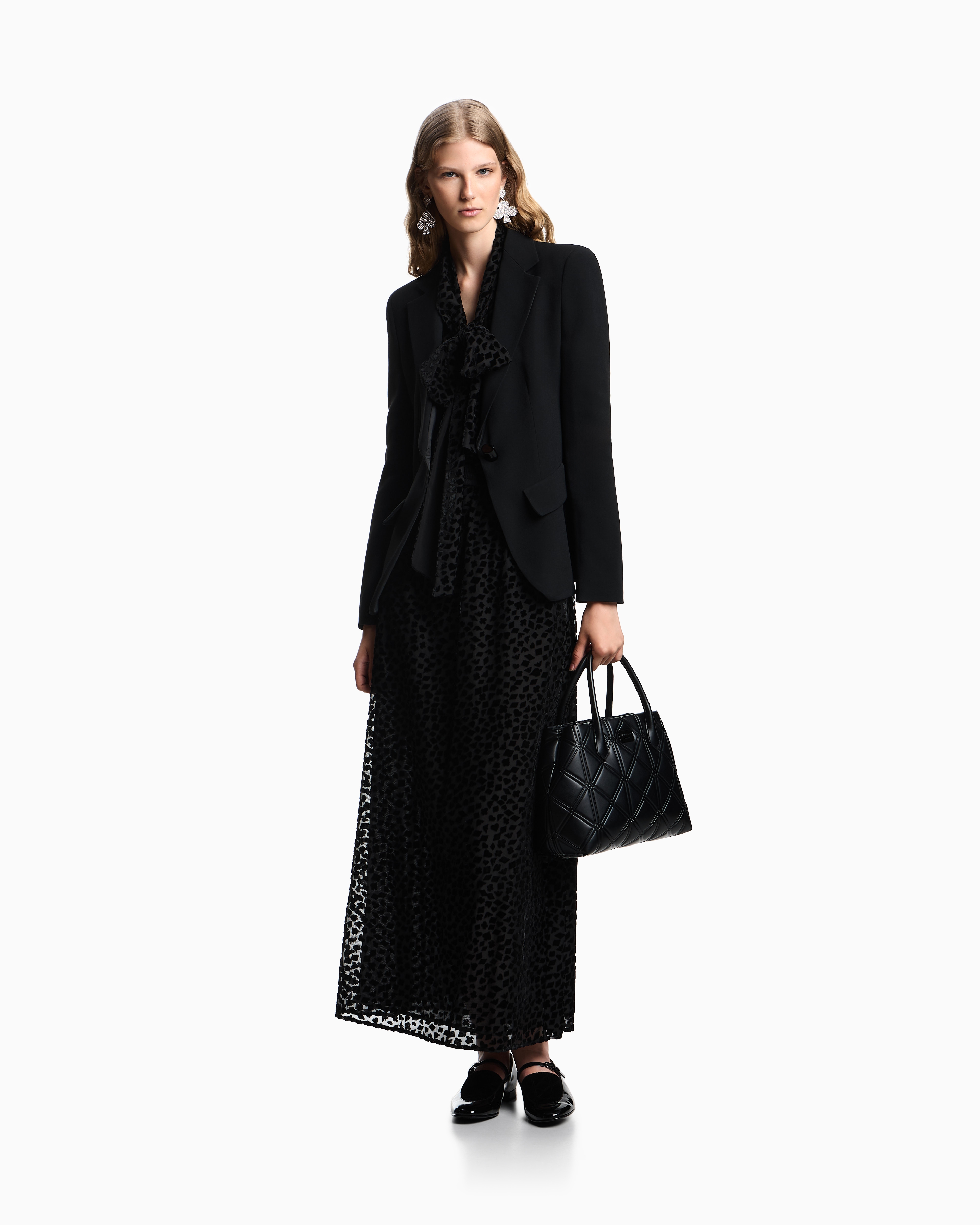 EMPORIO ARMANI ブラックフレアスカート EMPORIO ARMANI ブラックフレアスカート エンポリオアルマーニ