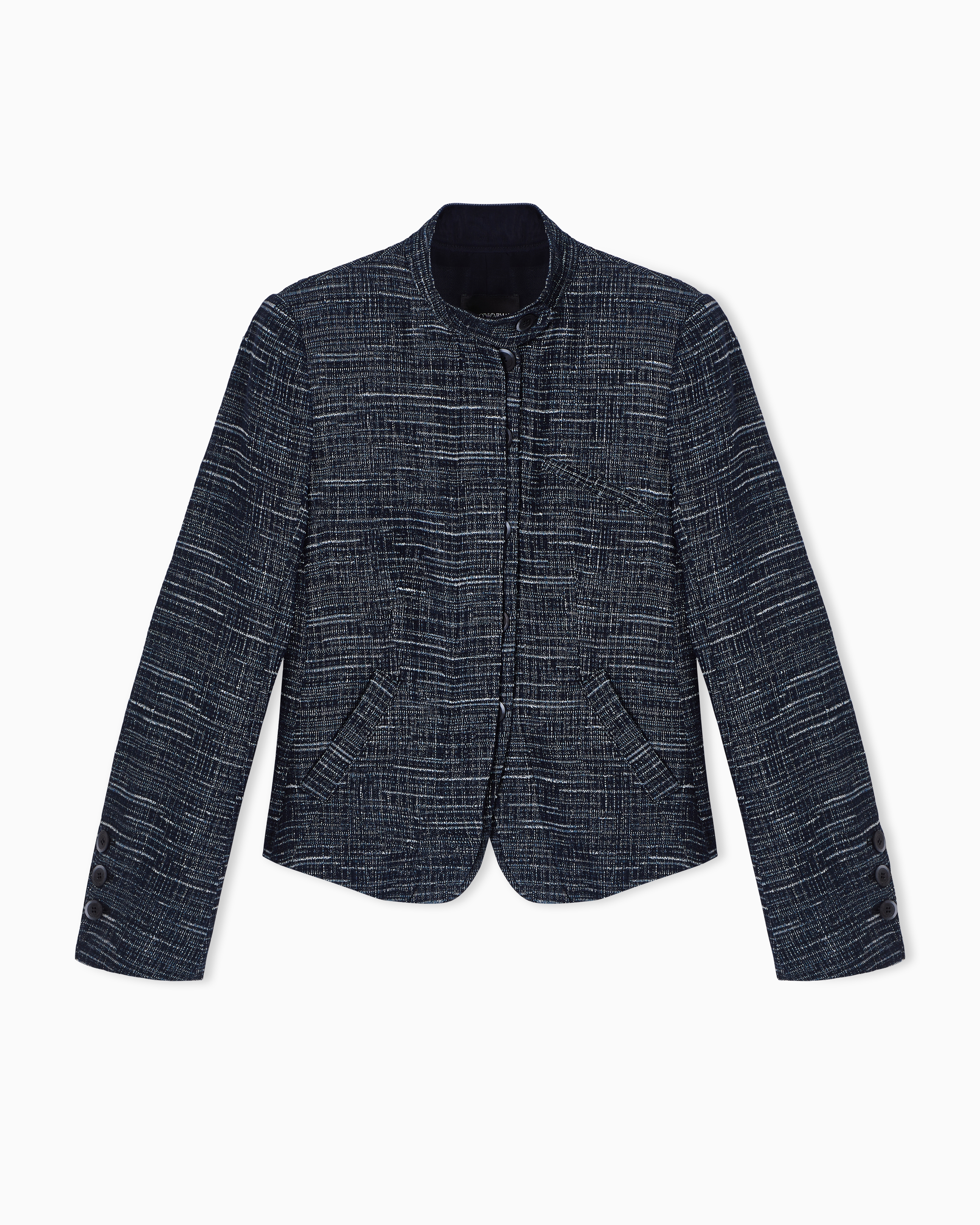 グルカラージャケット ツイード デニム風 | Emporio Armani